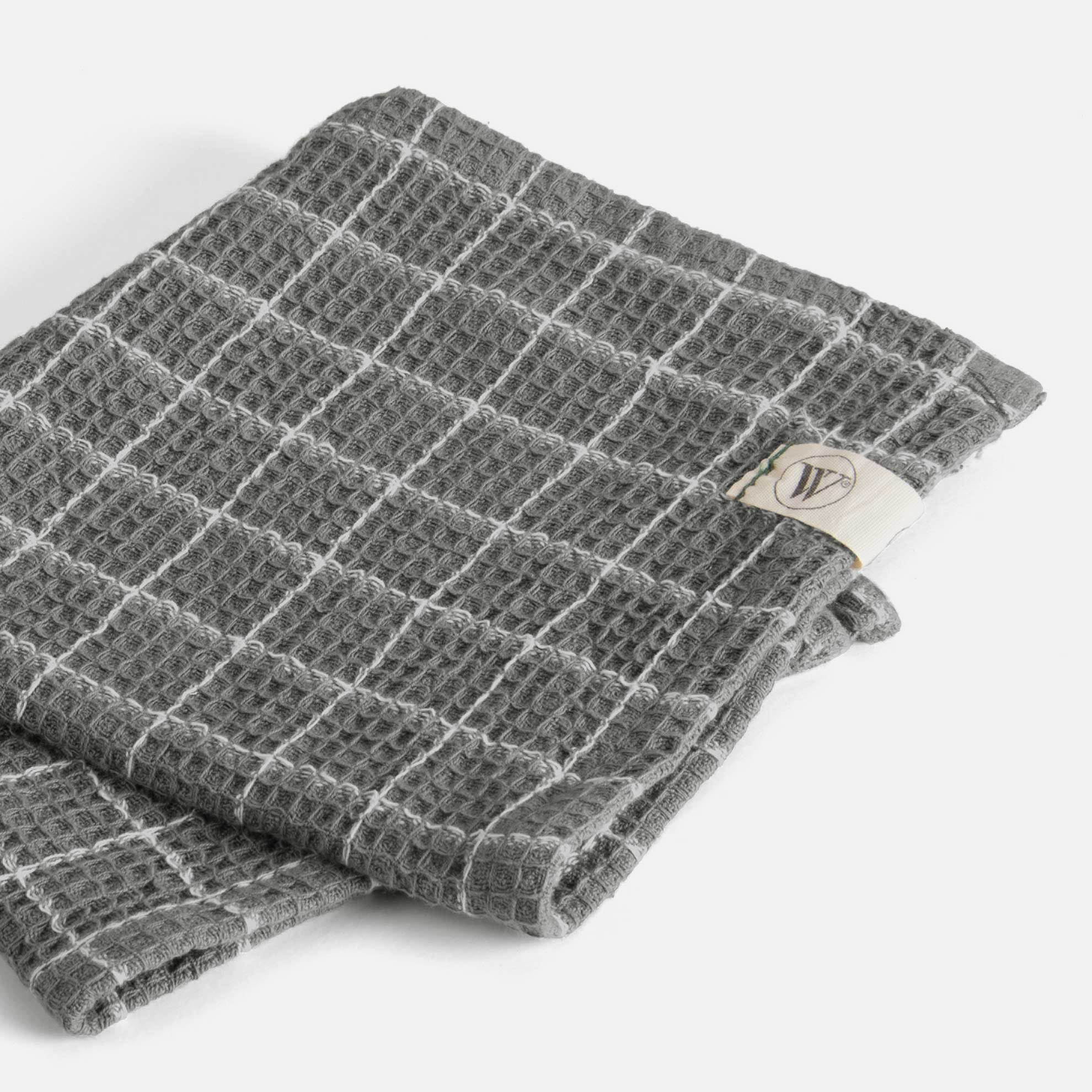 Vaatdoek Dry with Cubes Off Black 3x 30x30