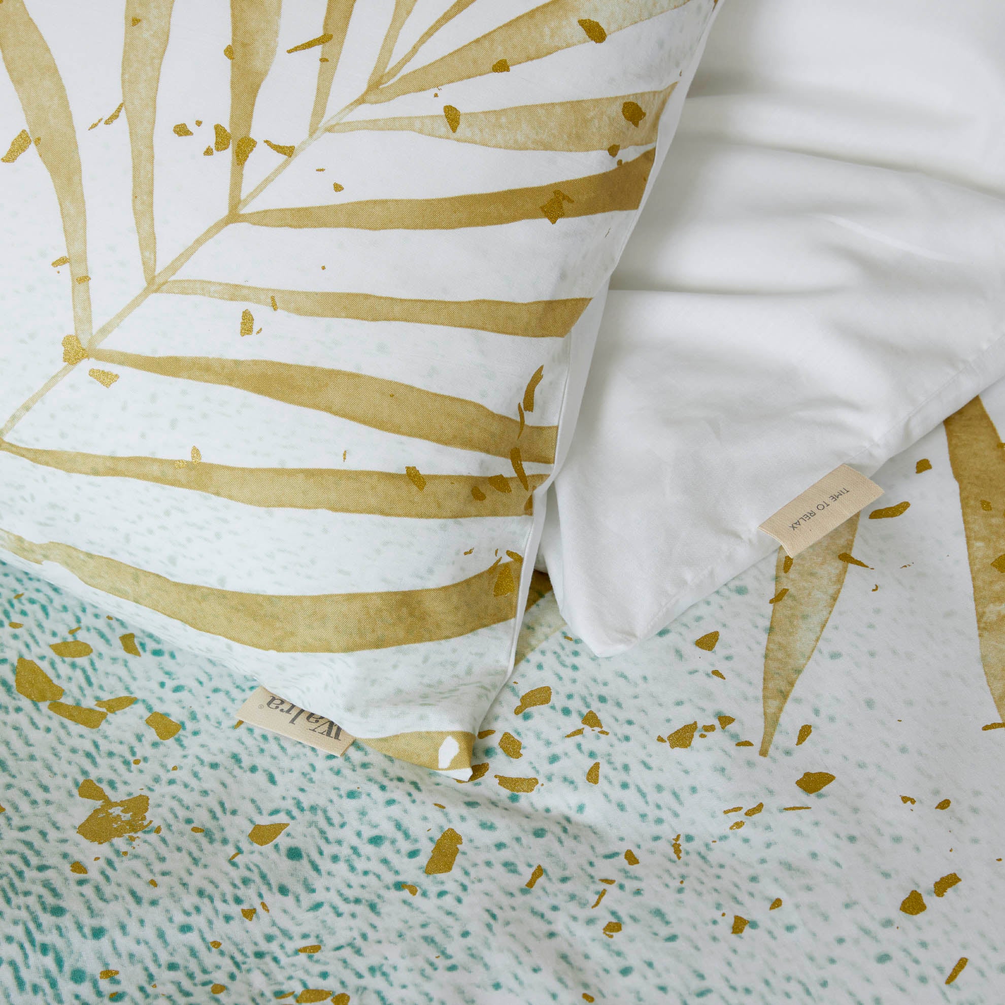 Dekbedovertrek Painted Nature Groen / Goud