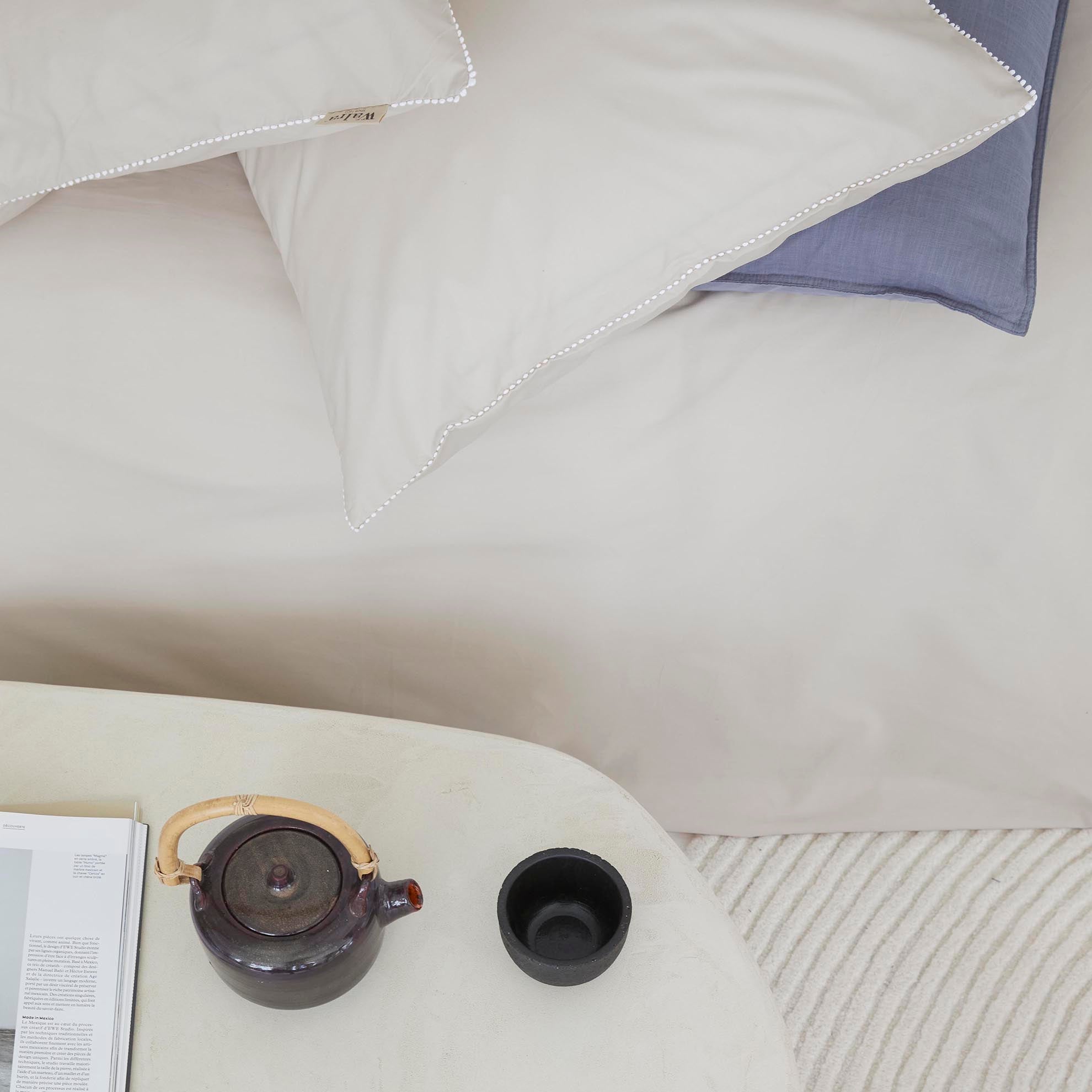 Dekbedovertrek Pretty Pom Pom Naturel