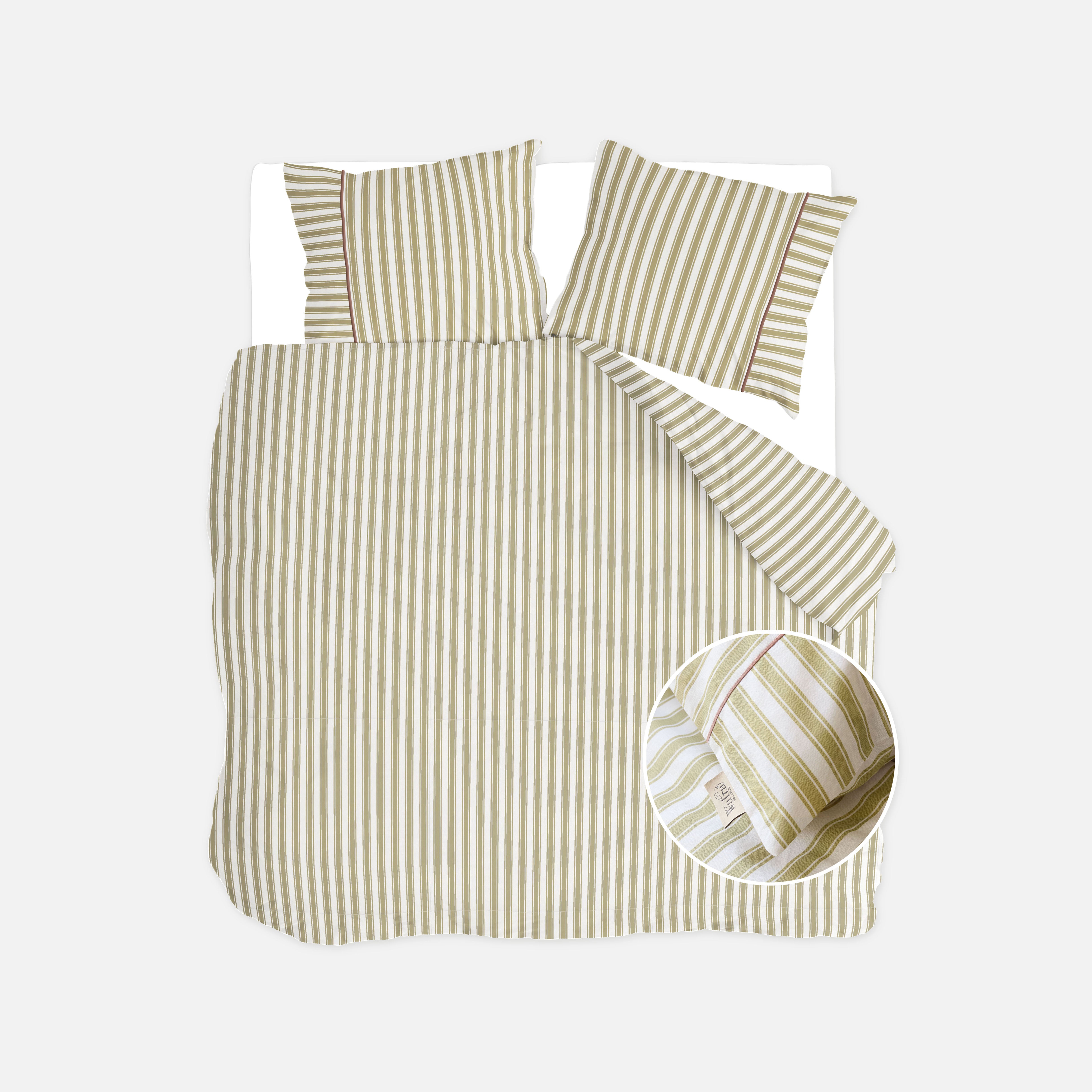 Dekbedovertrek Refined Lines Groen