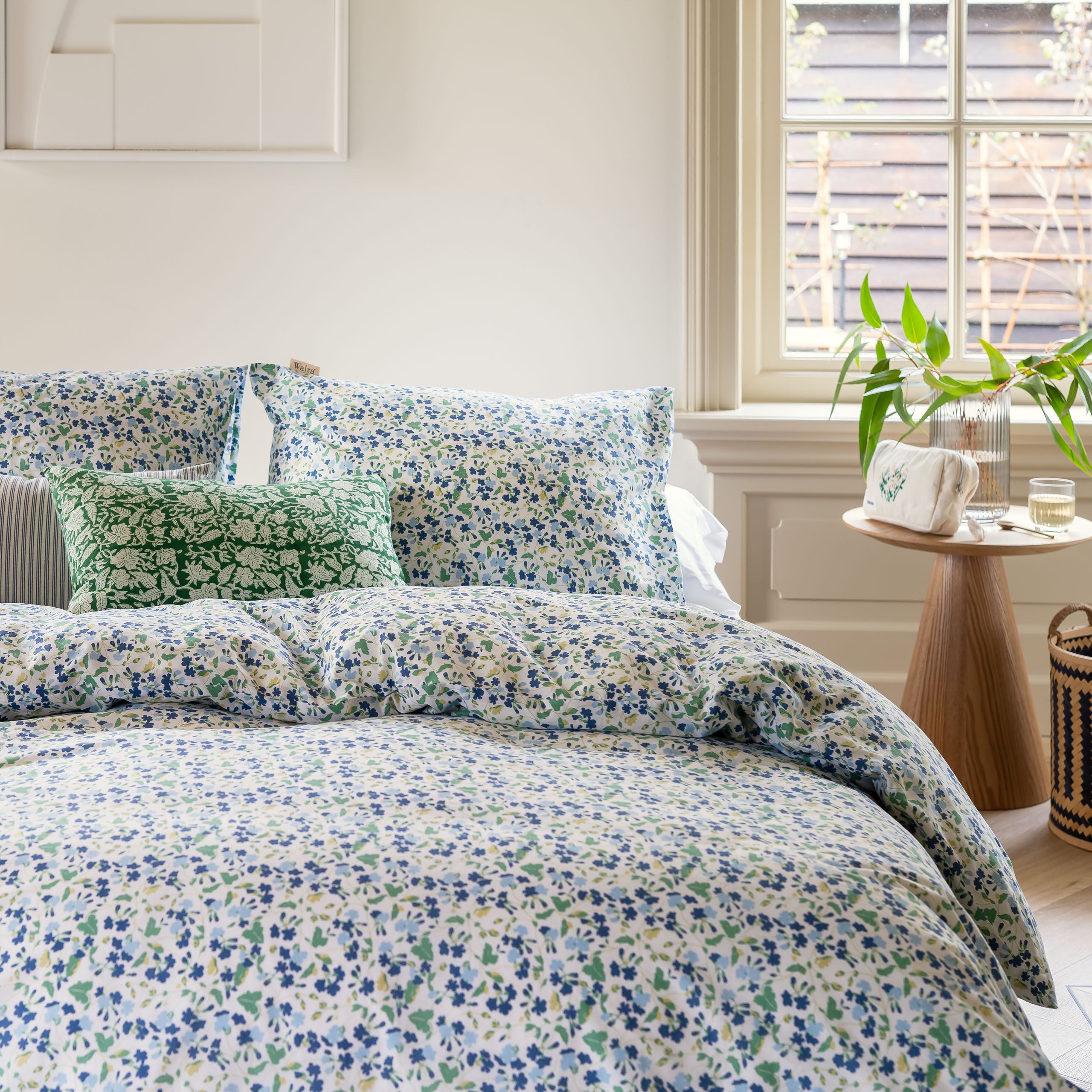 Dekbedovertrek Remade Flower Fairytale Blauw