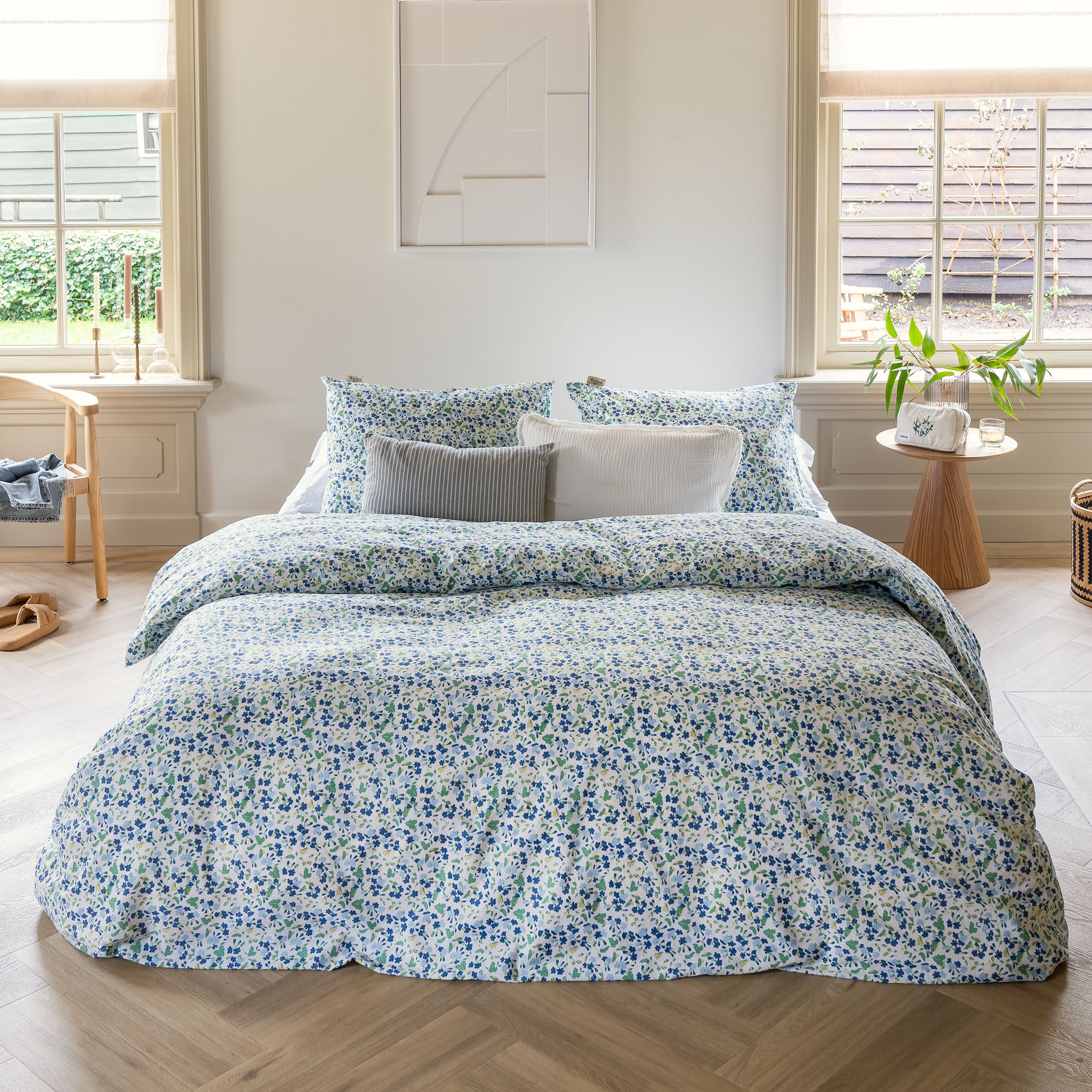 Dekbedovertrek Remade Flower Fairytale Blauw
