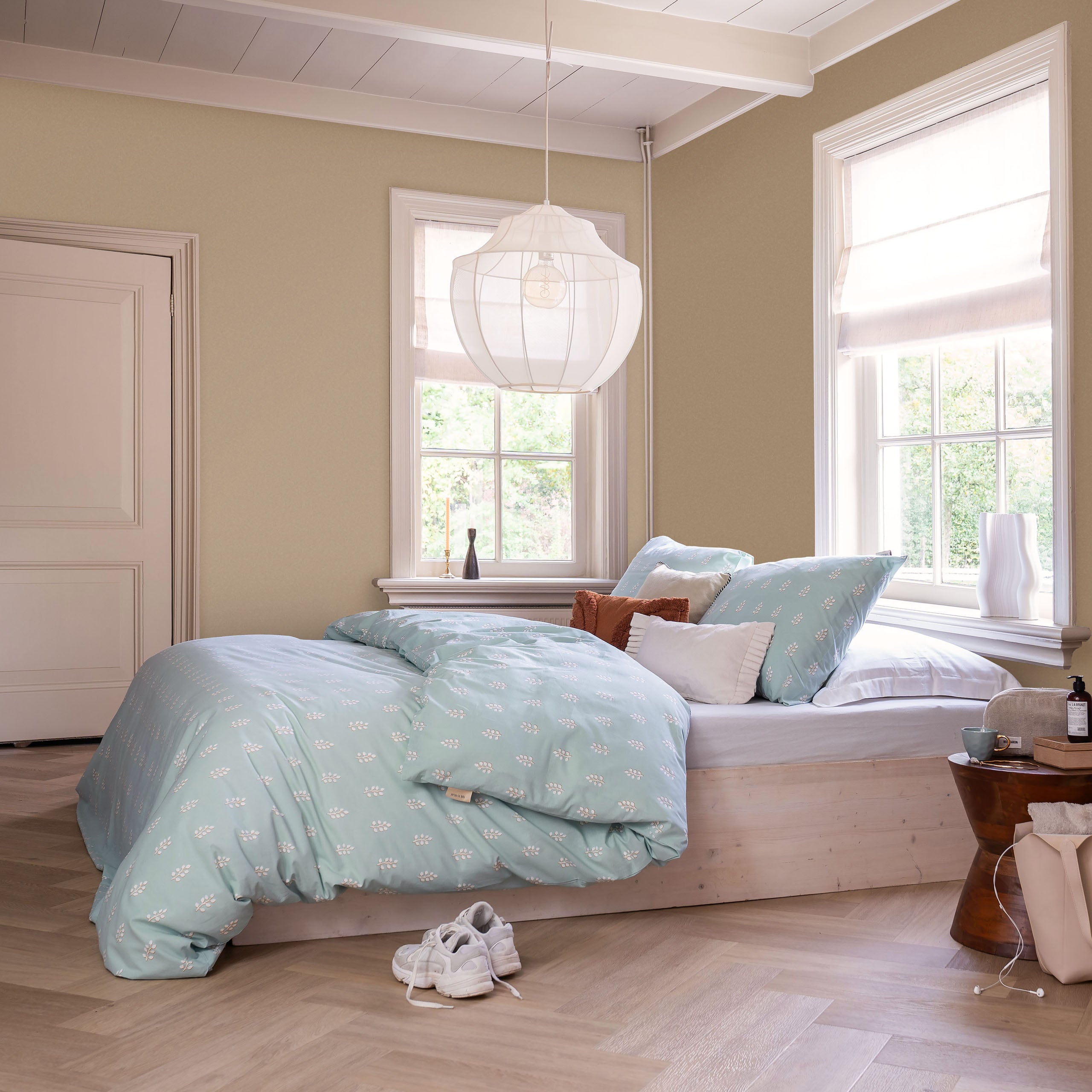 Dekbedovertrek Remade Lucky Leaves Zeeblauw