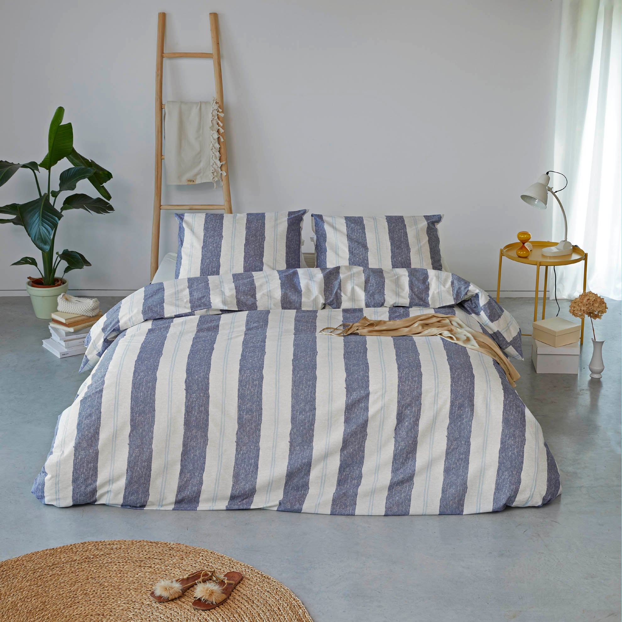 Dekbedovertrek Remade Nautic Stripes Donker Blauw