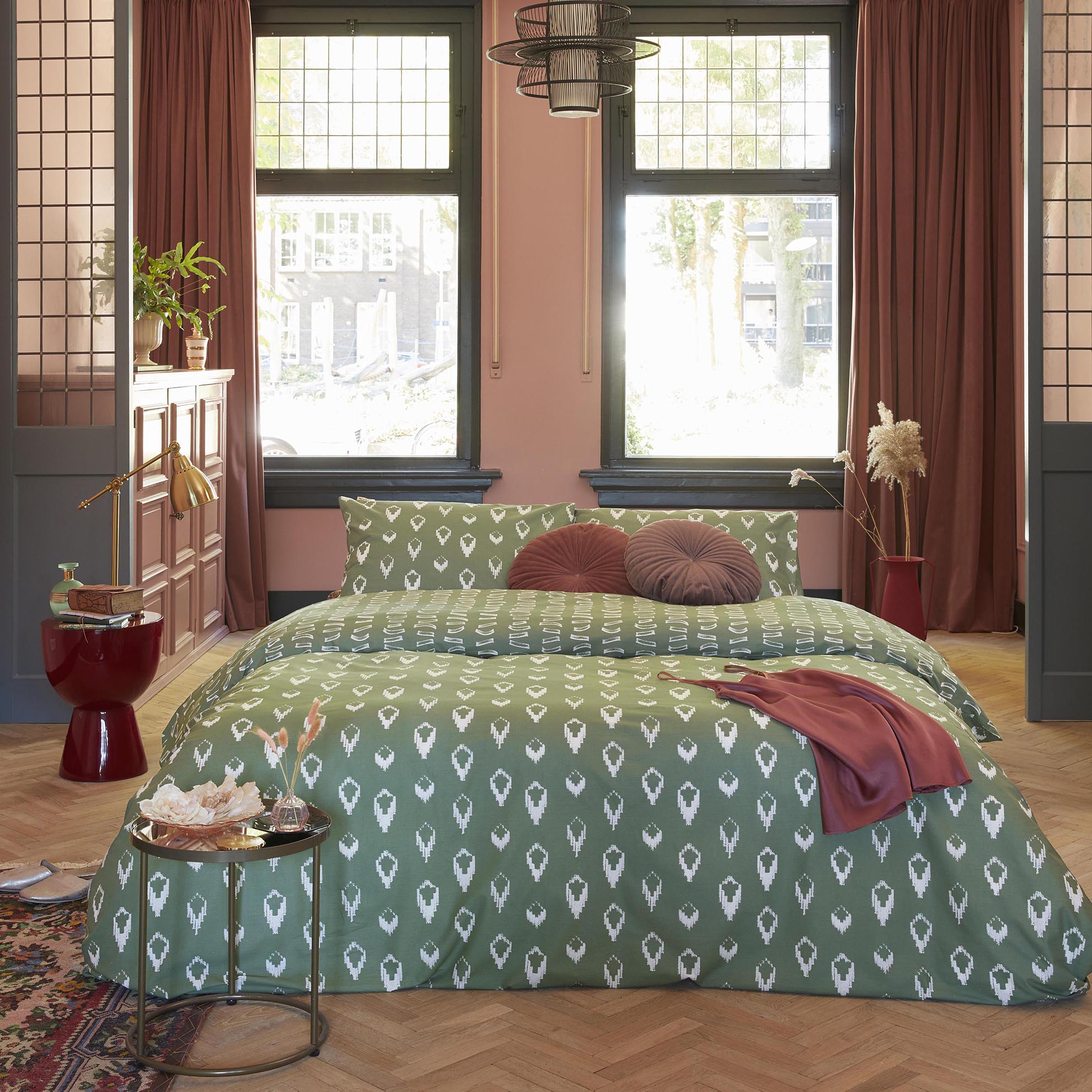 Dekbedovertrek Remade Turned Cones Groen