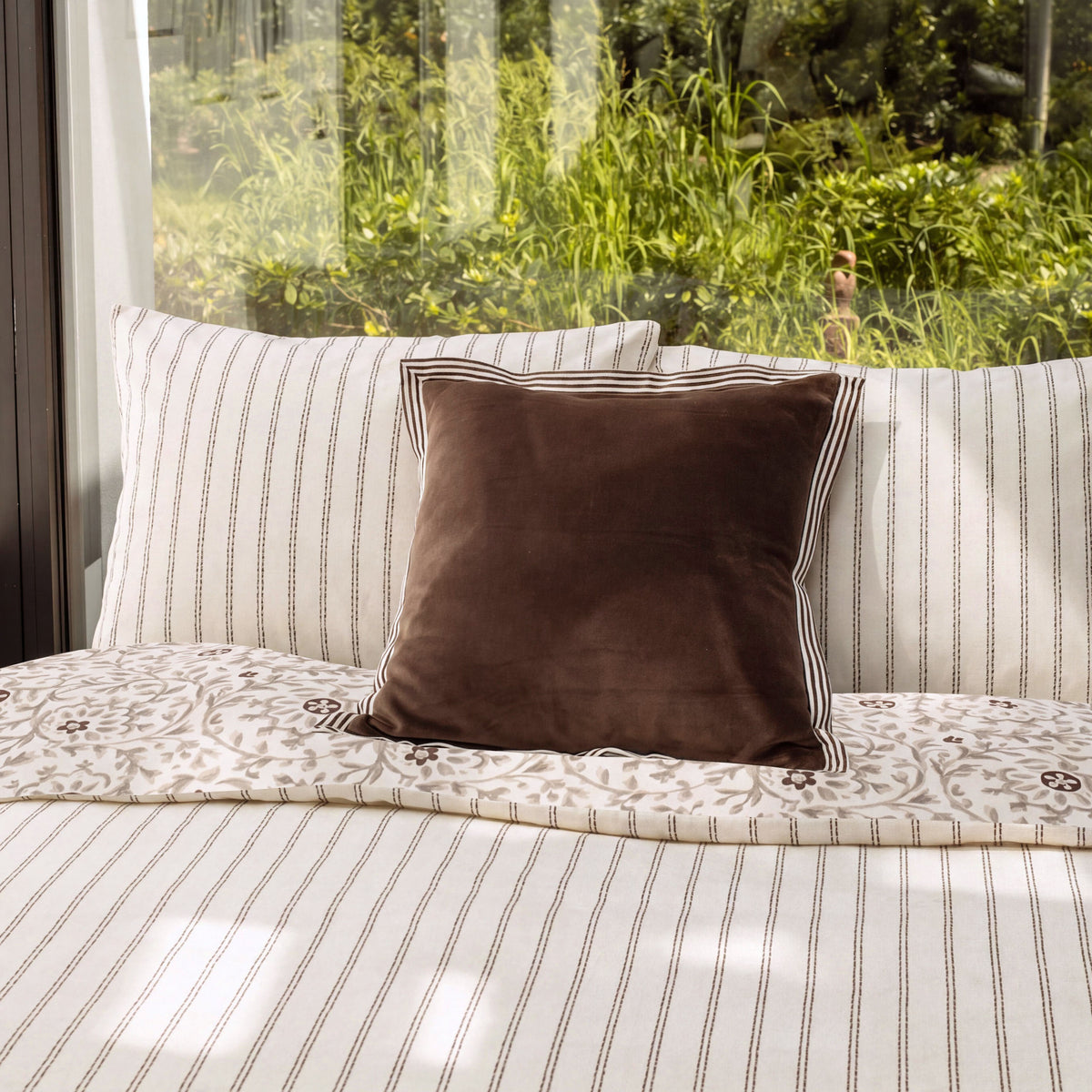 Walra - Dekbedovertrek Brush & Bloom - Zand