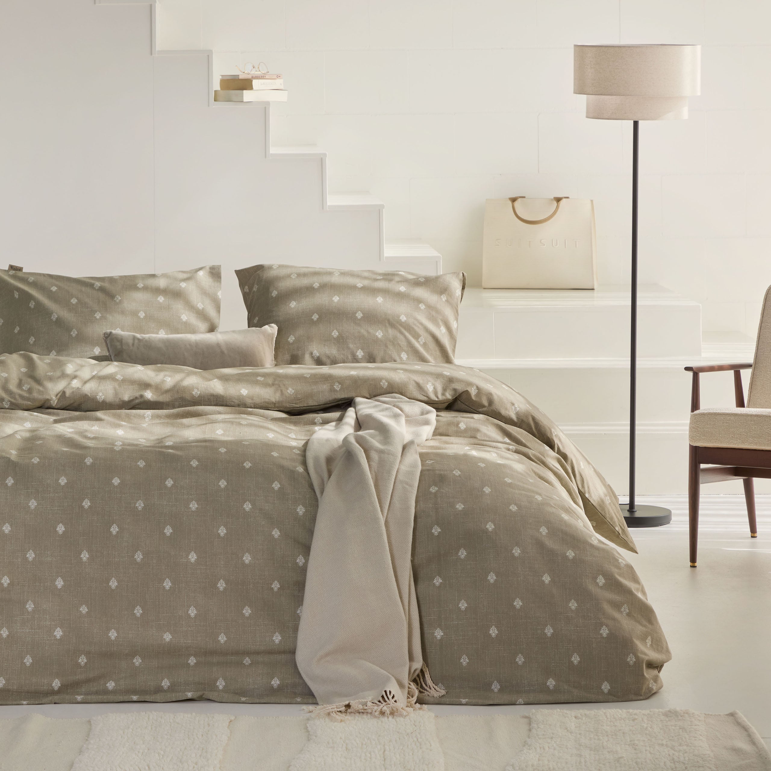 Dekbedovertrek Remade Rustic Grace Taupe