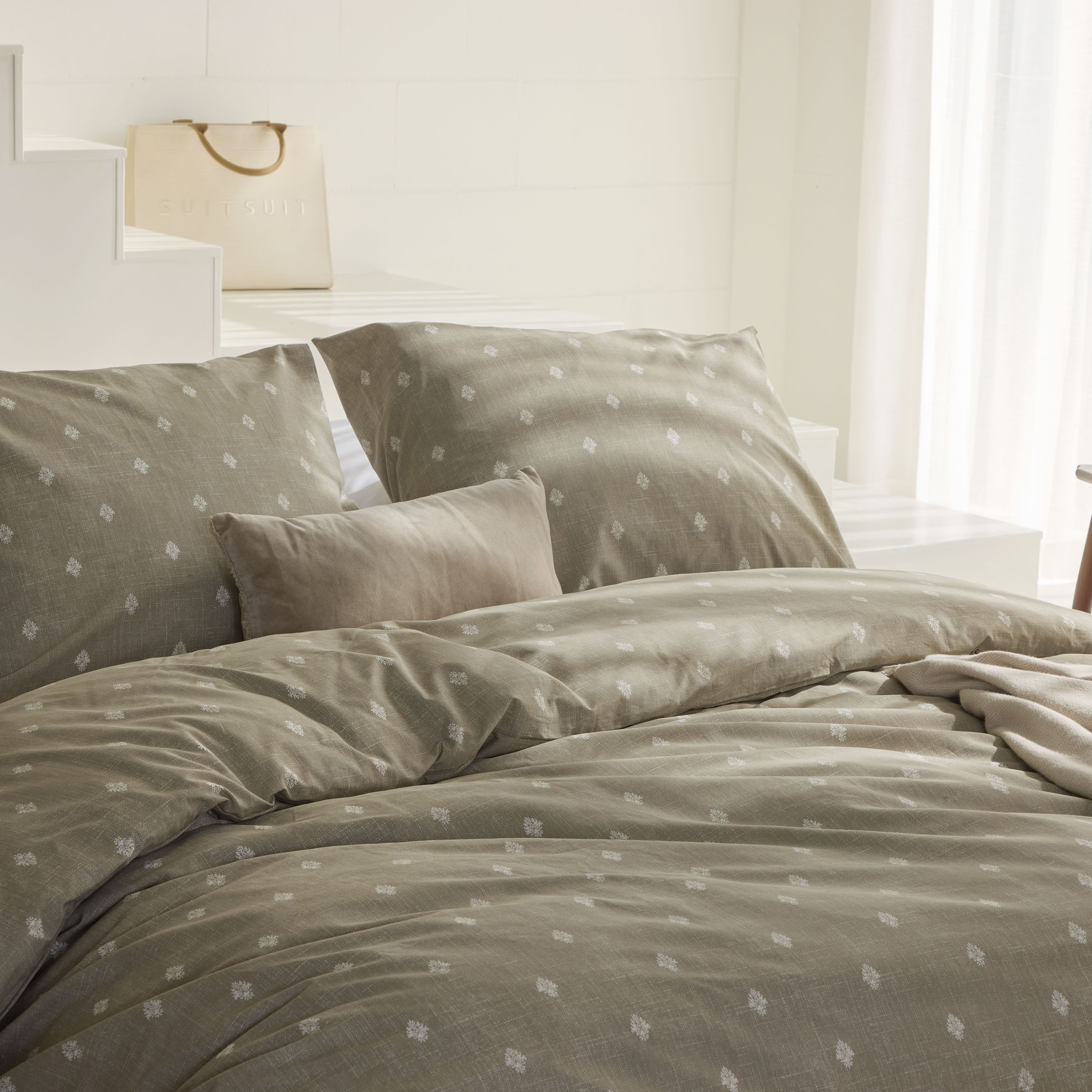 Dekbedovertrek Remade Rustic Grace Taupe