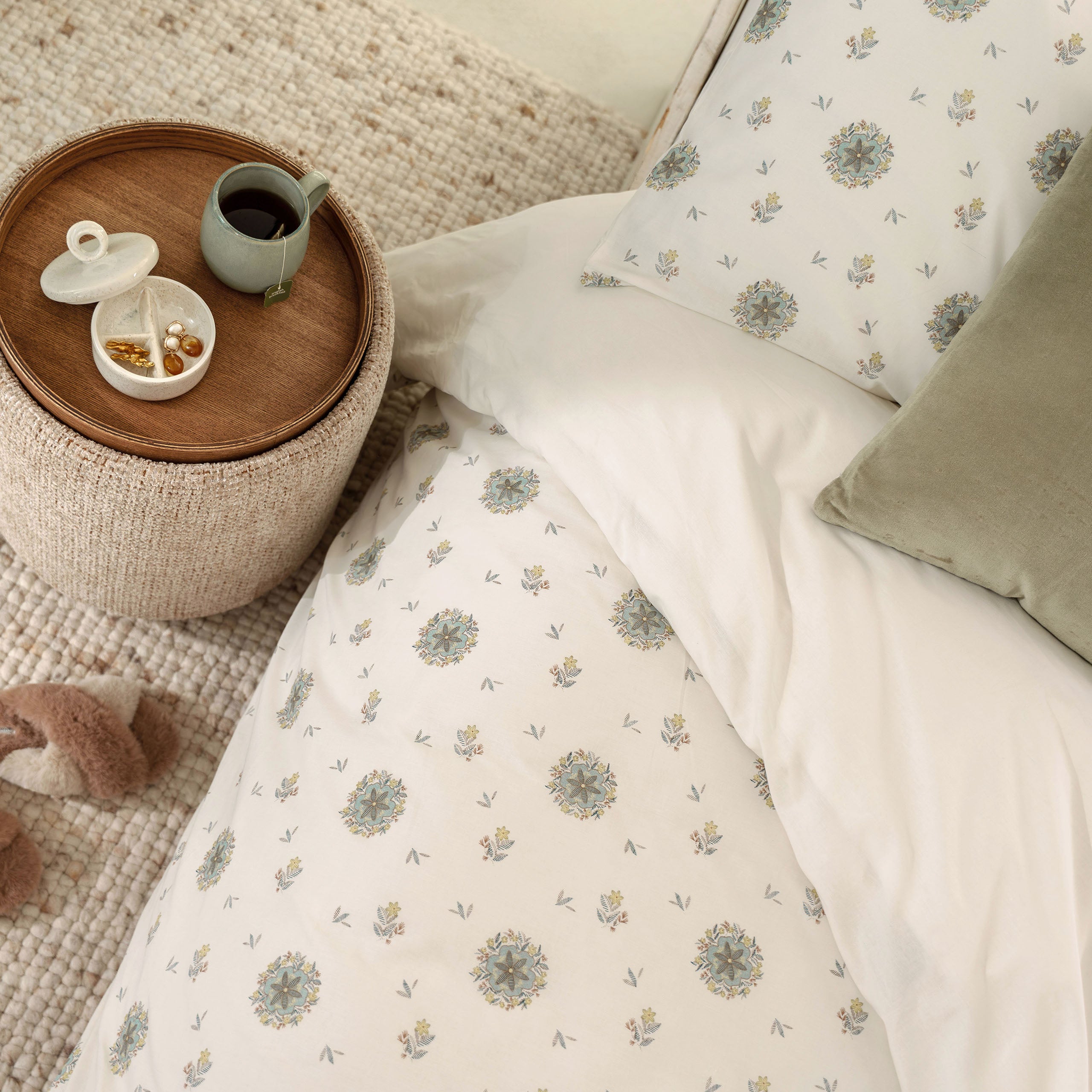 Dekbedovertrek Vintage Floral Zand