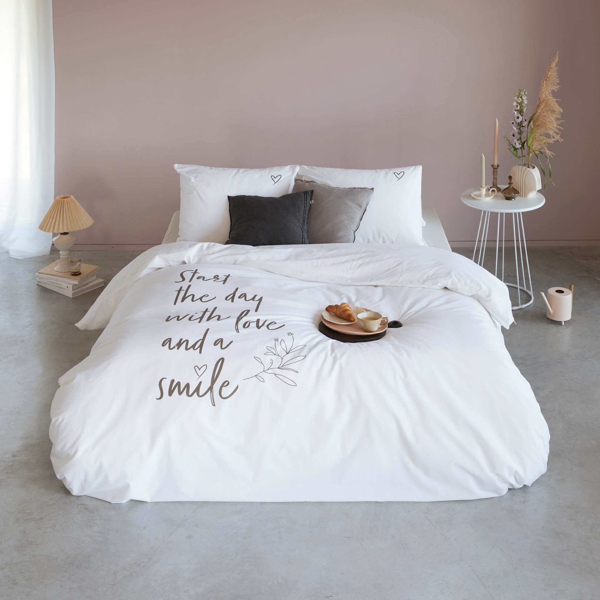 Dekbedovertrek Smile with Love Wit