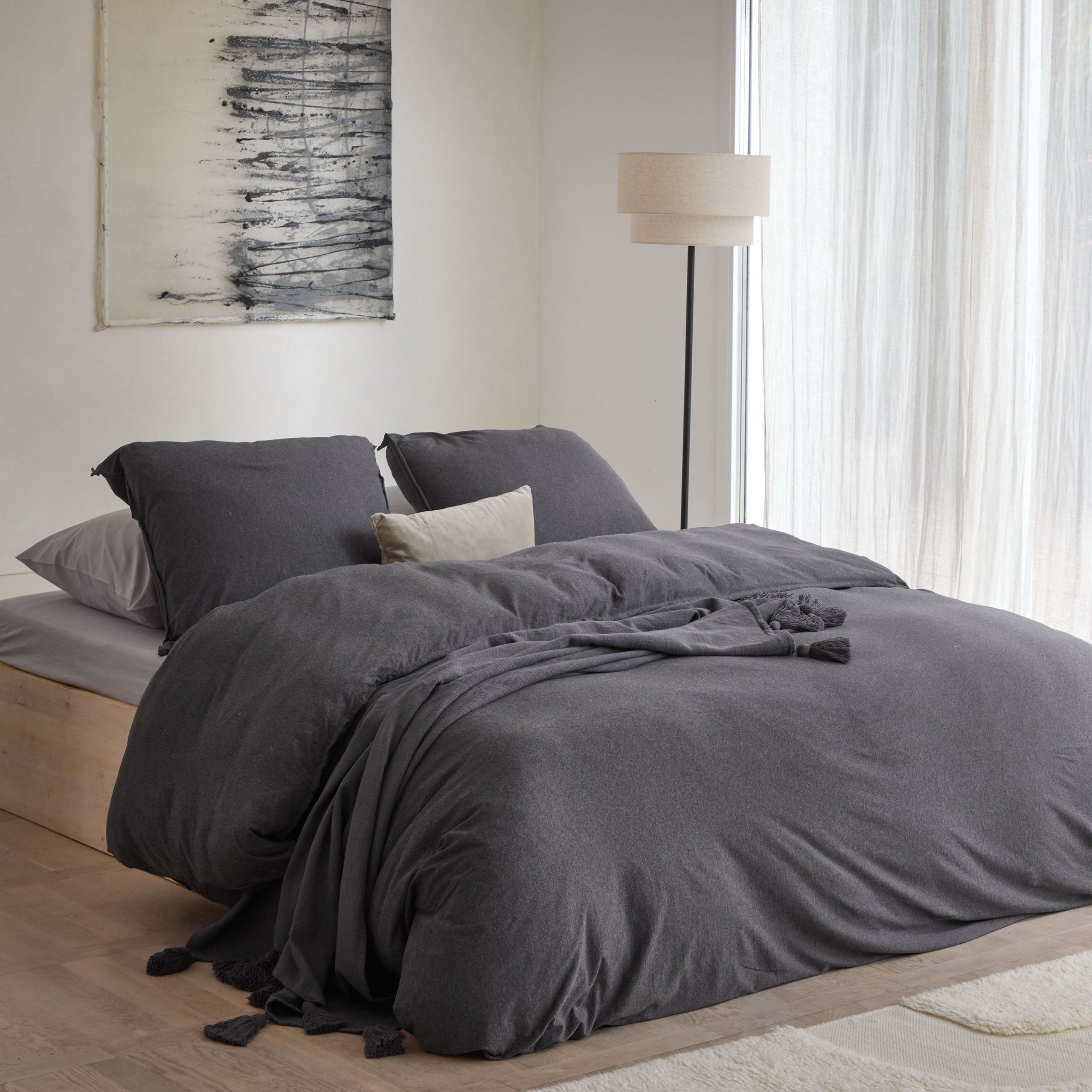 Dekbedovertrek Soft Comfort Antraciet