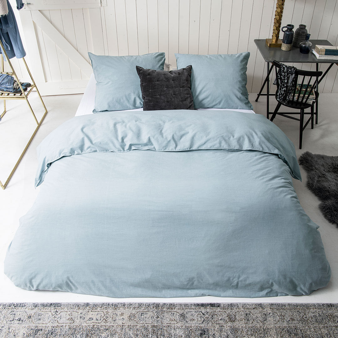 Dekbedovertrek Vintage Cotton Jeans Blauw