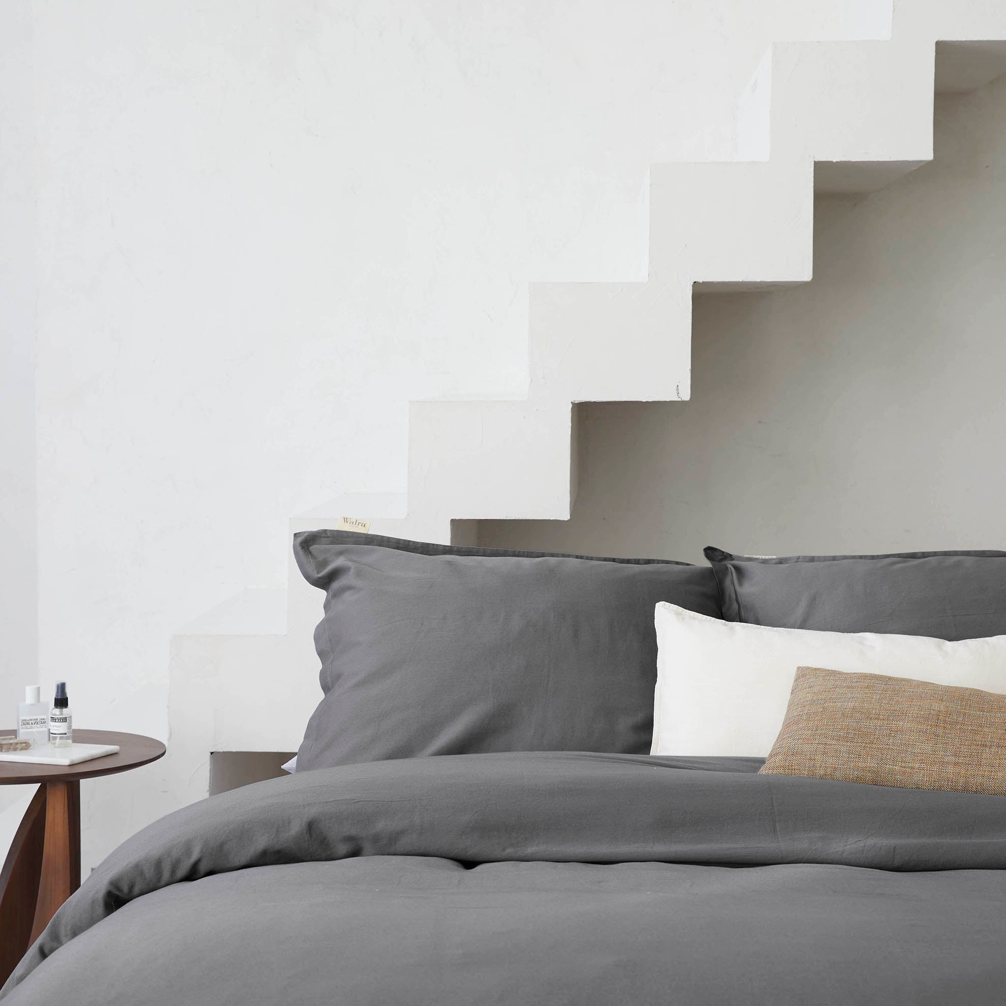 Dekbedovertrek Vintage Satin Antraciet