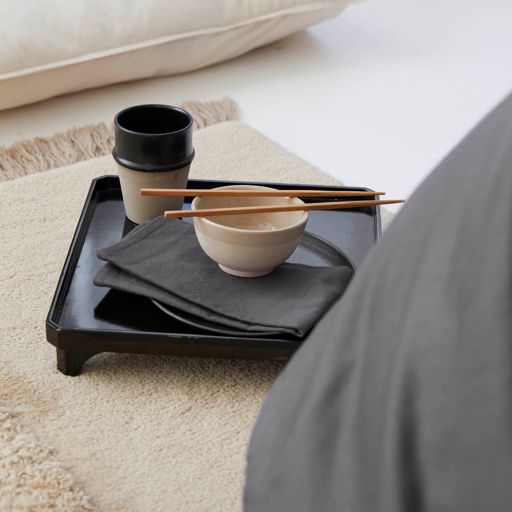 Dekbedovertrek Vintage Satin Antraciet