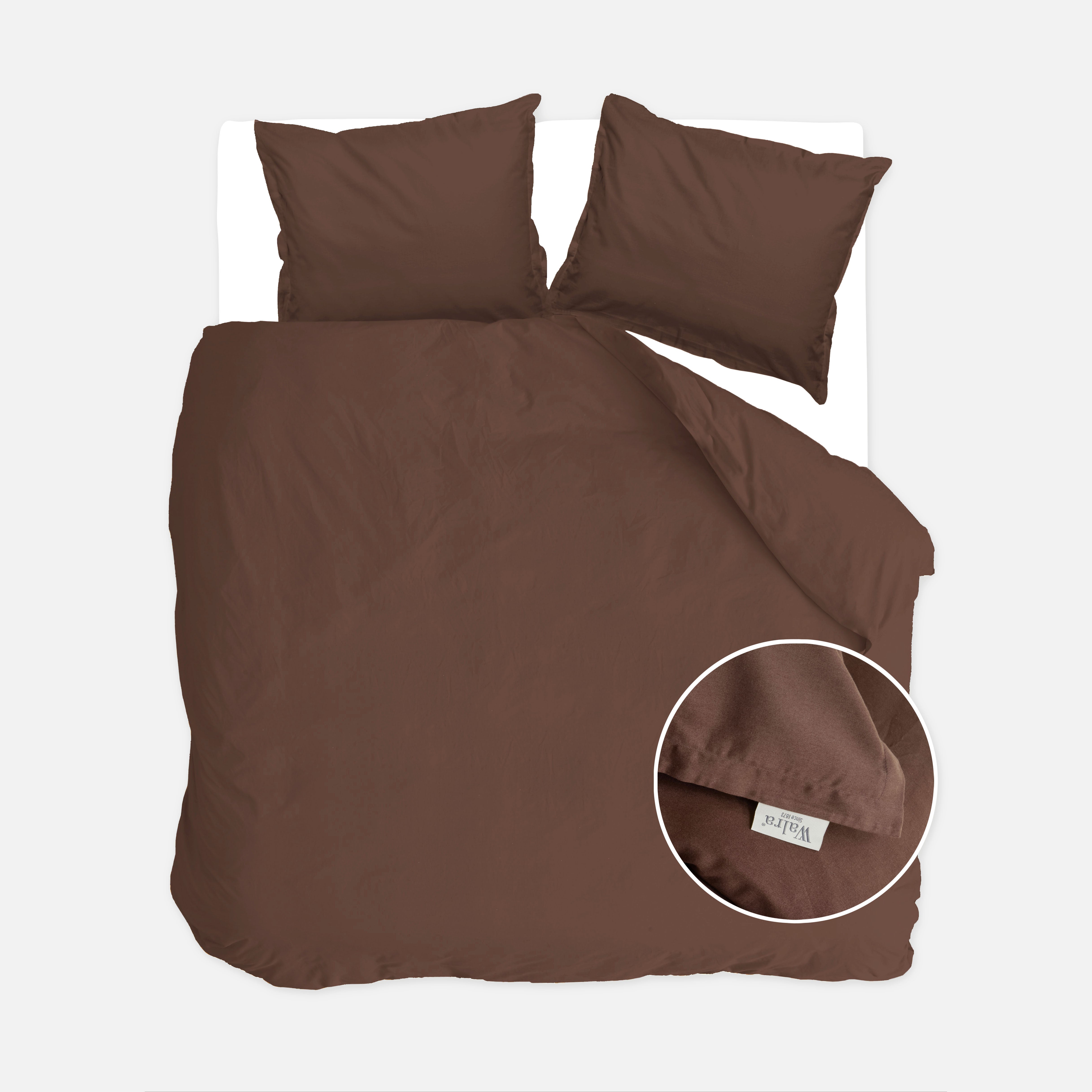 Dekbedovertrek Vintage Satin Bruin