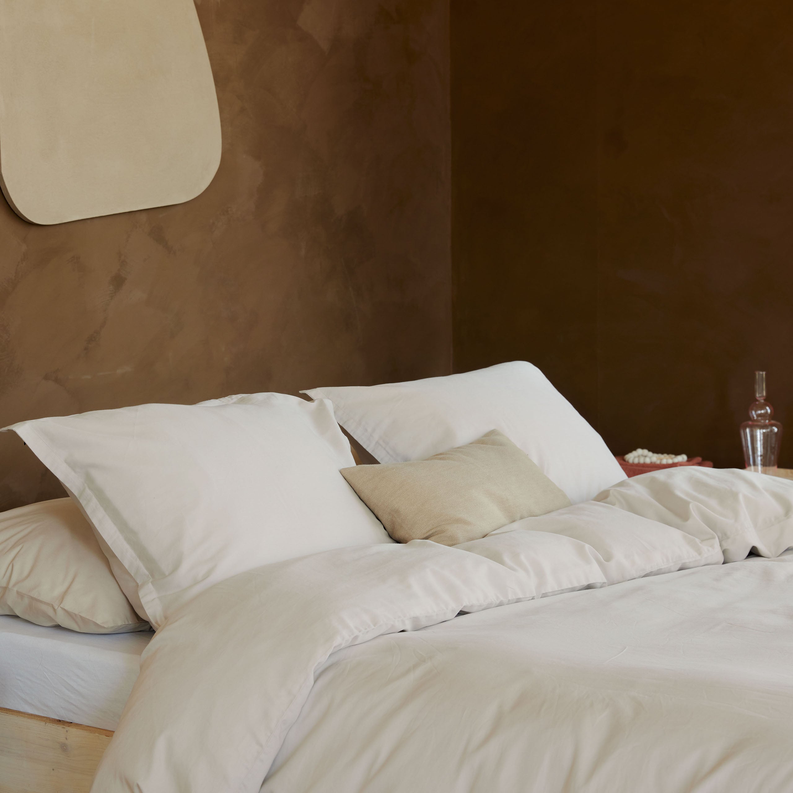 Dekbedovertrek Vintage Satin Zand