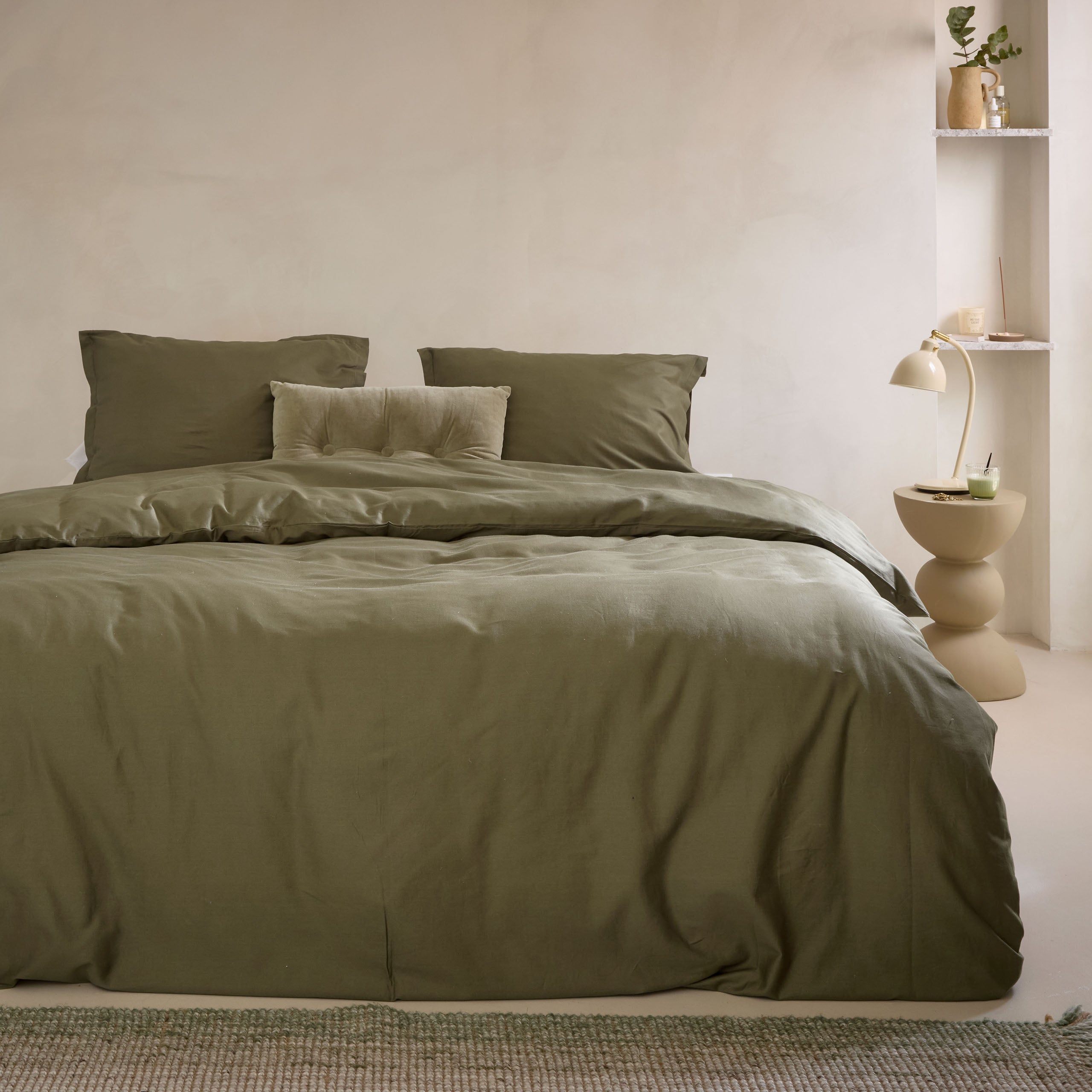 Dekbedovertrek Vintage Satin Groen