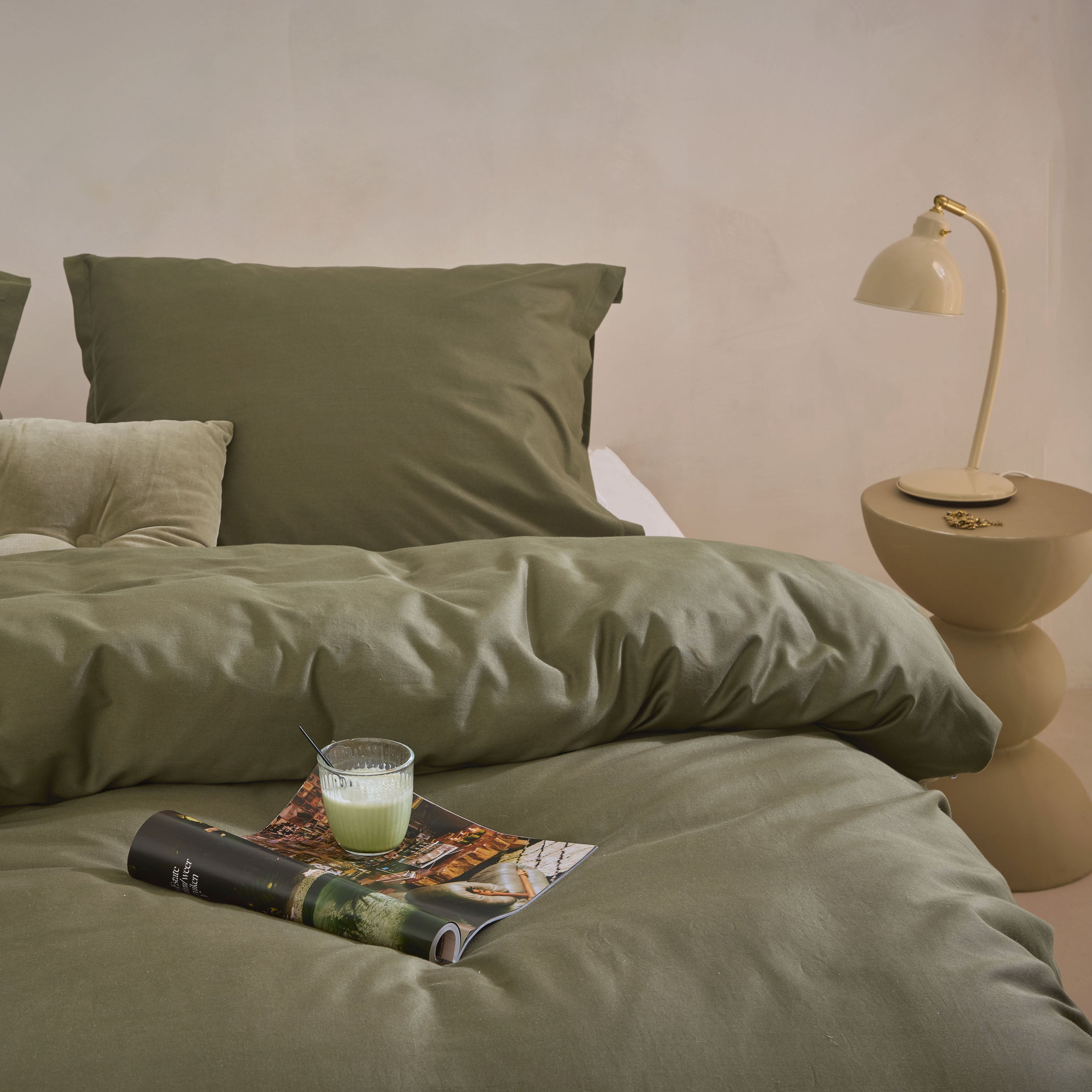 Dekbedovertrek Vintage Satin Groen