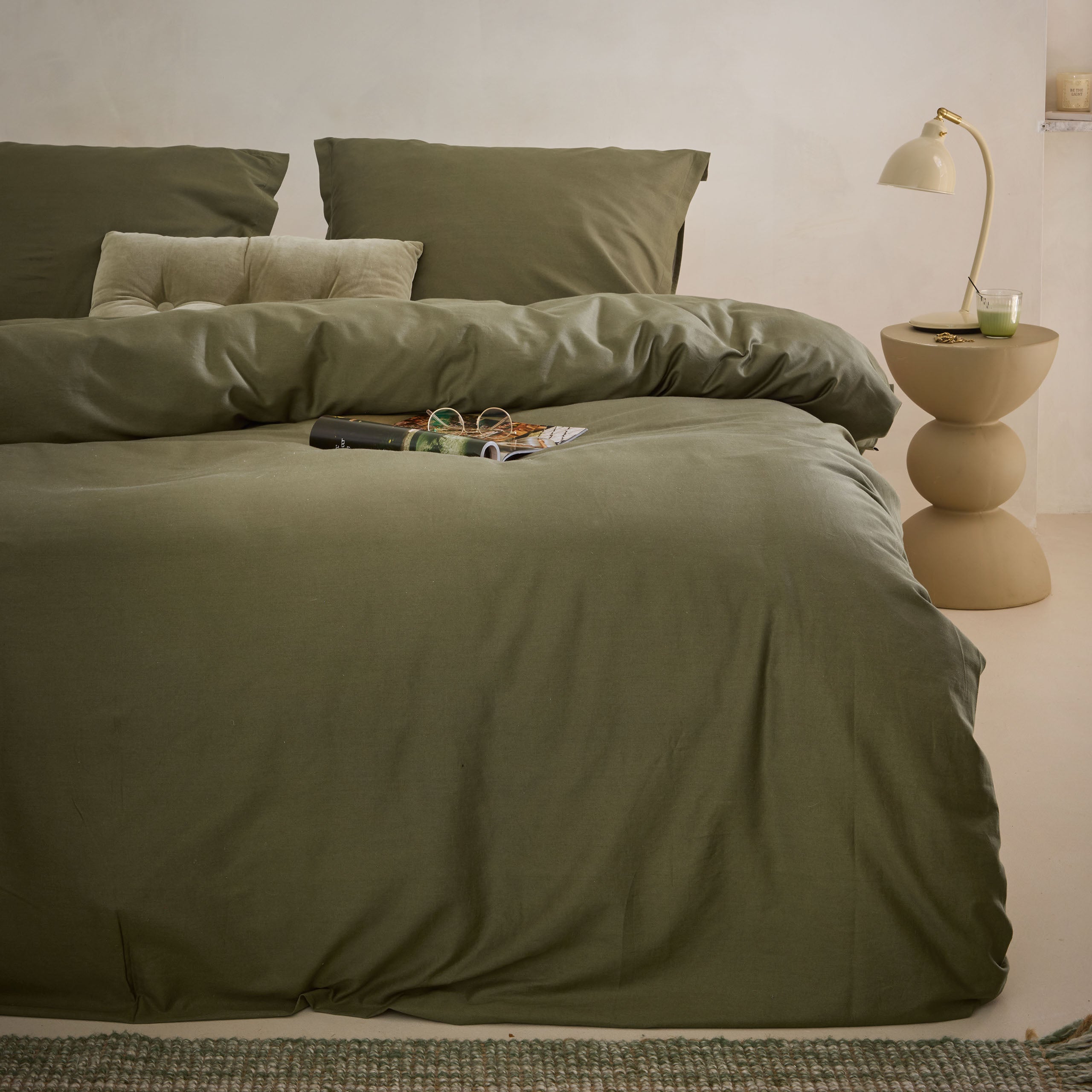 Dekbedovertrek Vintage Satin Groen