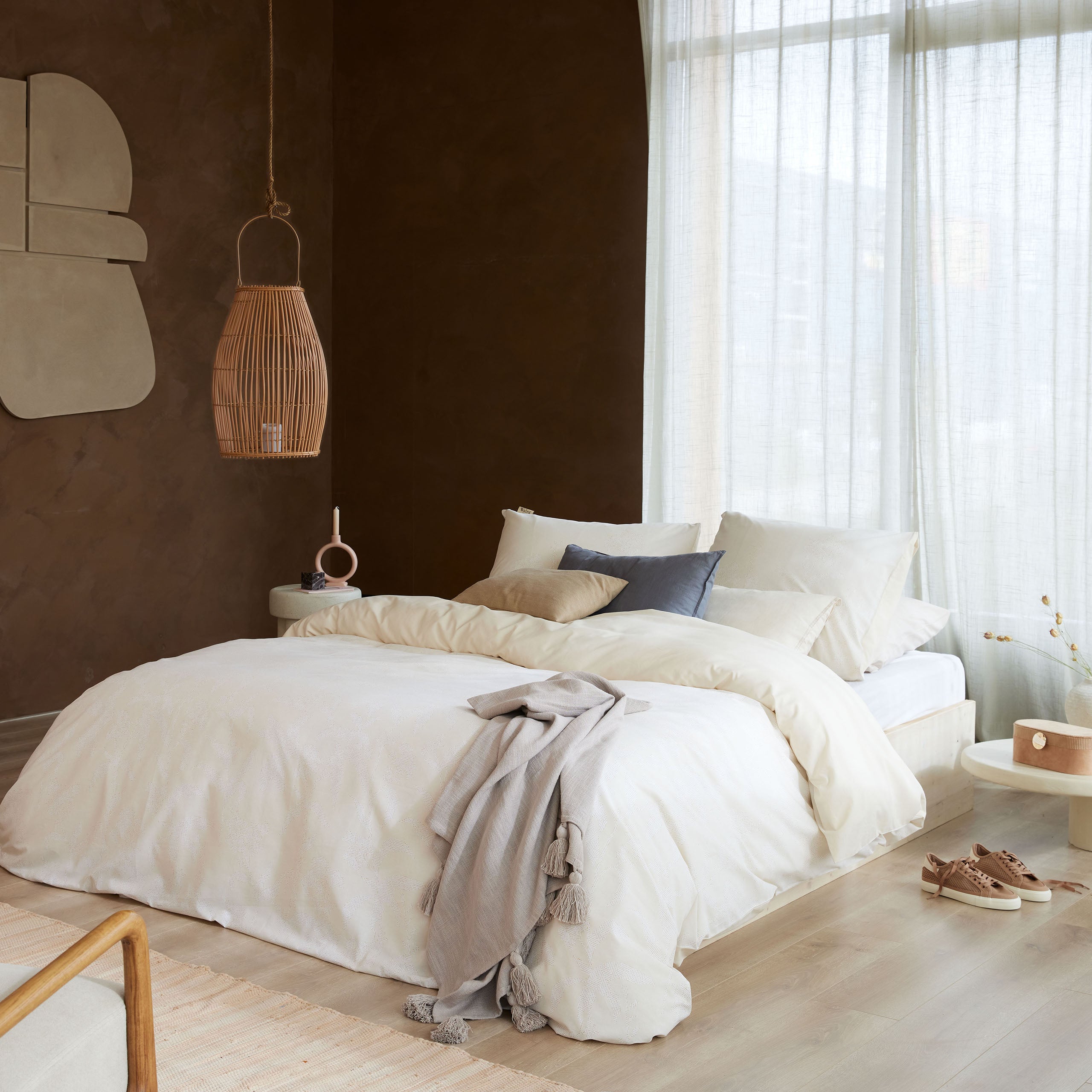 Dekbedovertrek Yarrow Elegance Zand