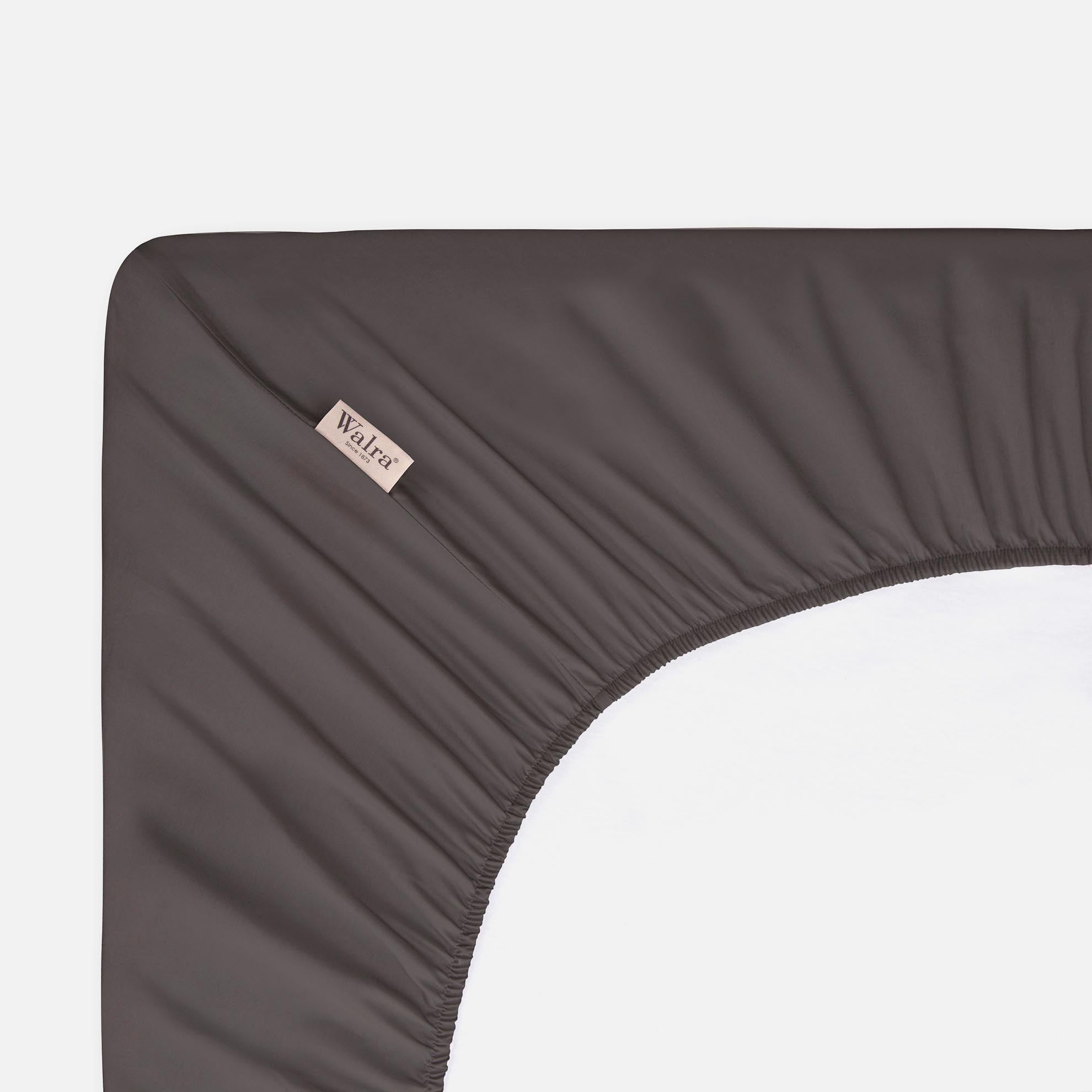 Hoeslaken Crispy Cotton Antraciet