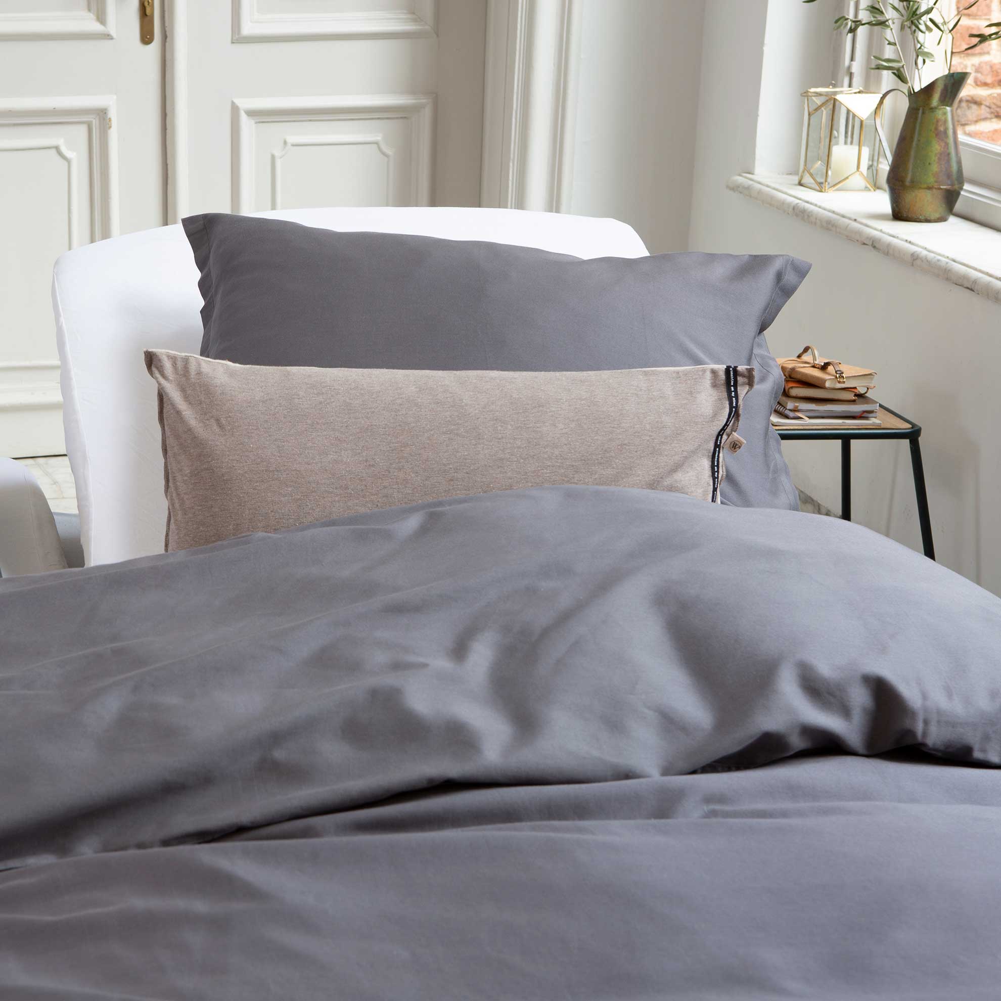 Hoeslaken Jersey Stretch Split-topper Wit