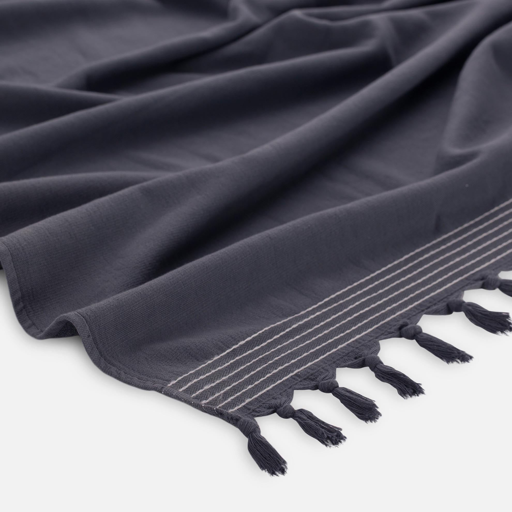 Hamamdoek Soft Cotton Antraciet 100x180