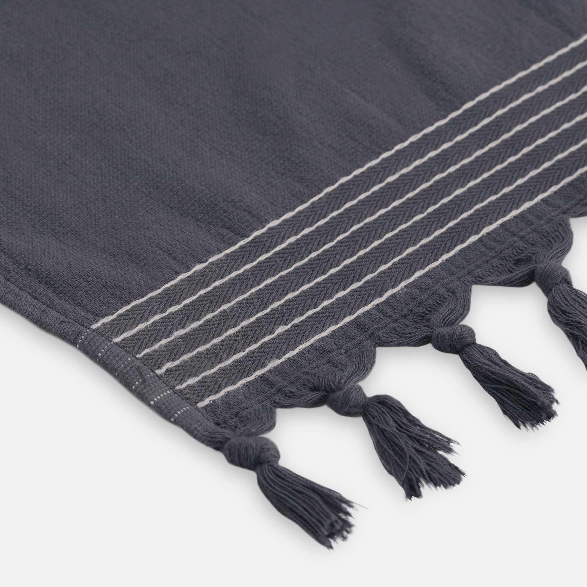 Hamamdoek Soft Cotton Antraciet 100x180