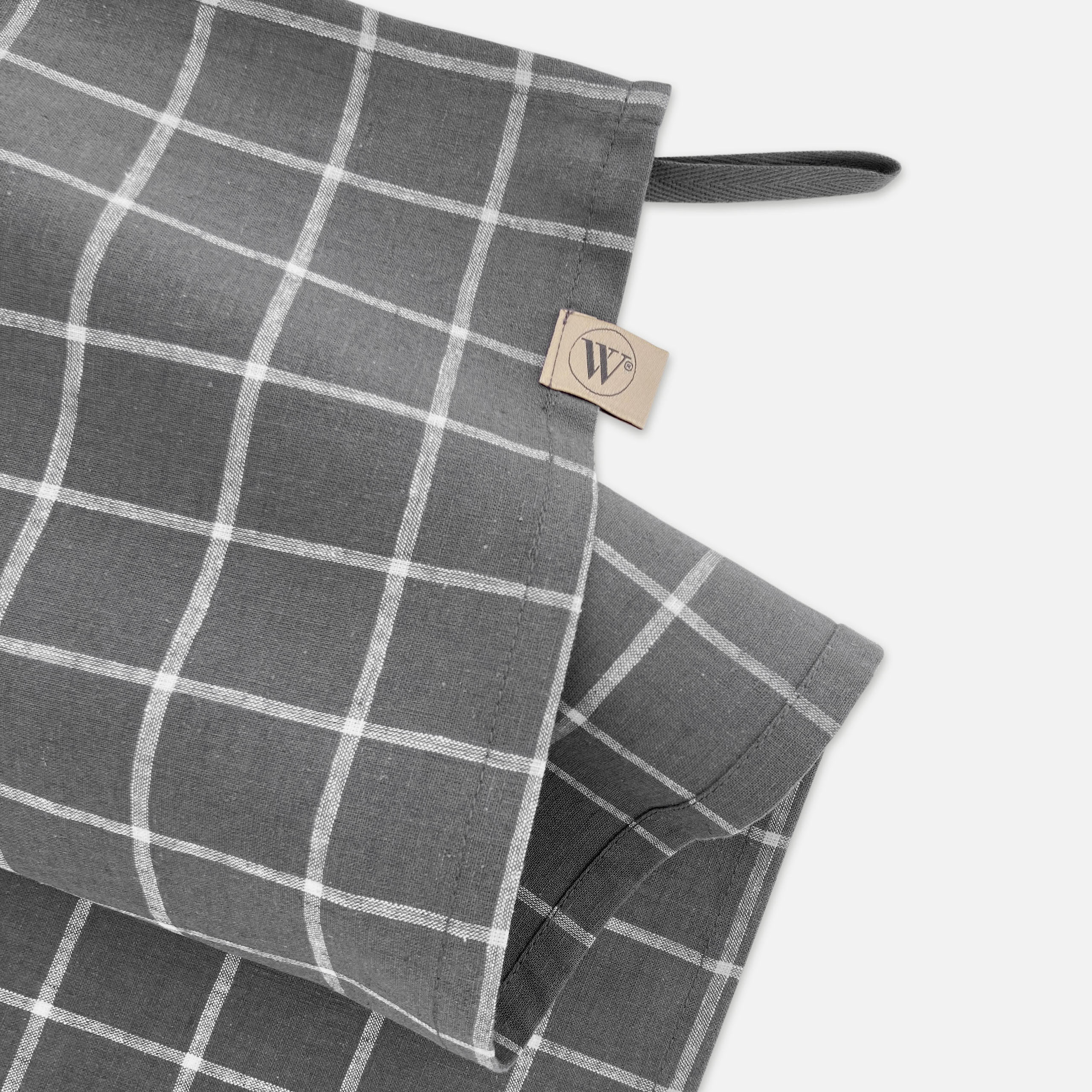 Keukenset Lovely Linen Antraciet 3x 50x70