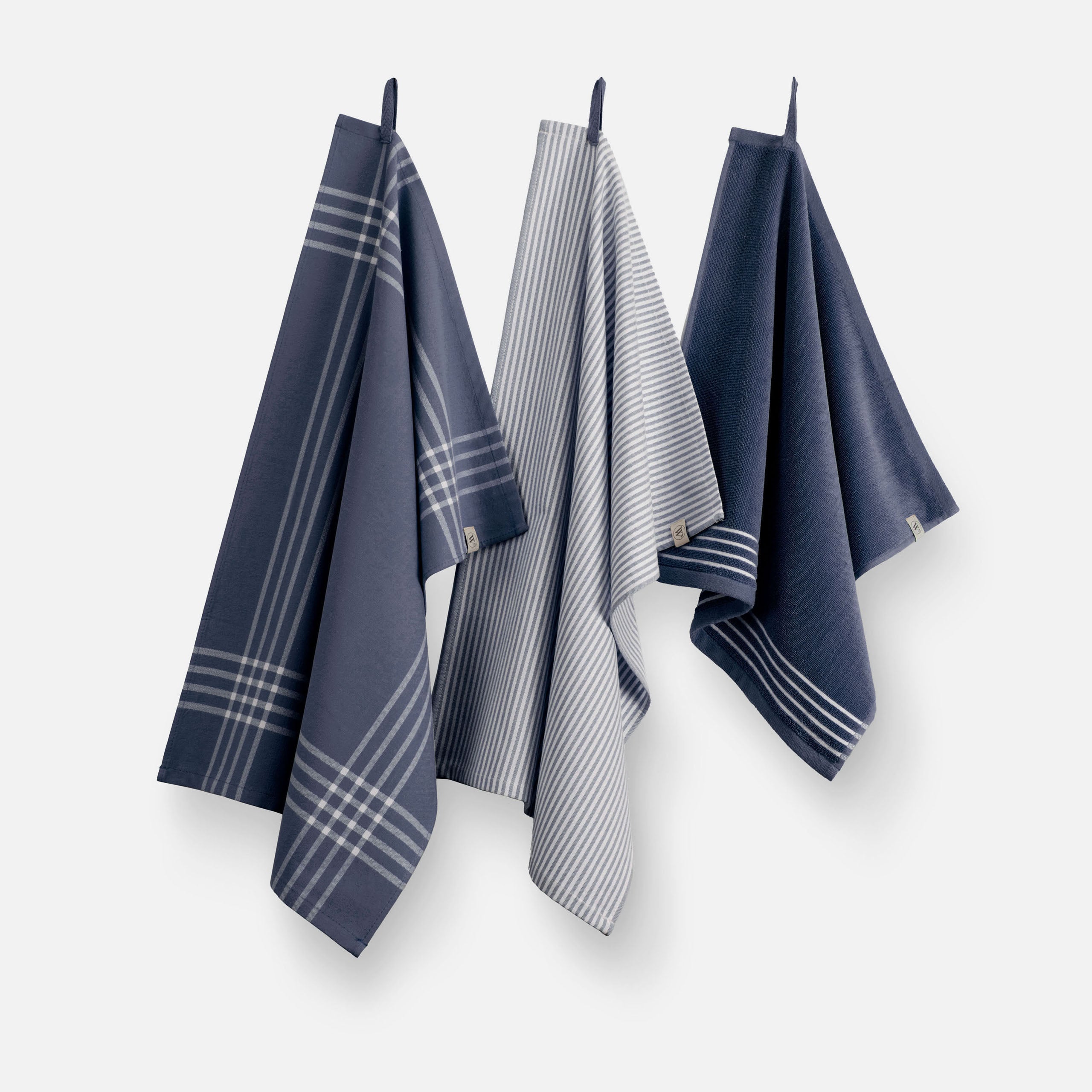 Keukenset Superior Kitchen Set Blauw / Wit 2x 50x70 + 1x 50x50