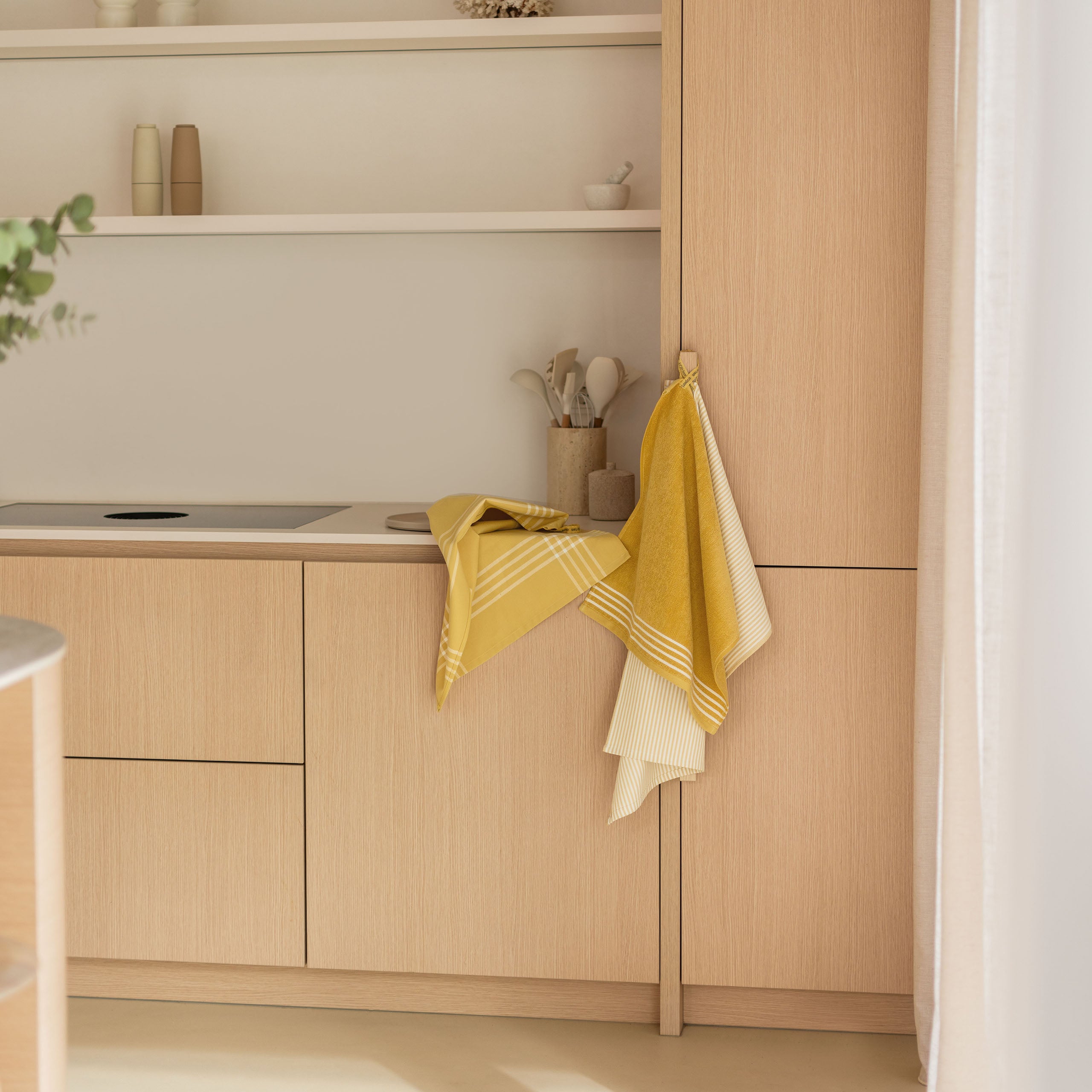 Keukenset Superior Kitchen Set Geel / Wit 2x 50x70 + 1x 50x50