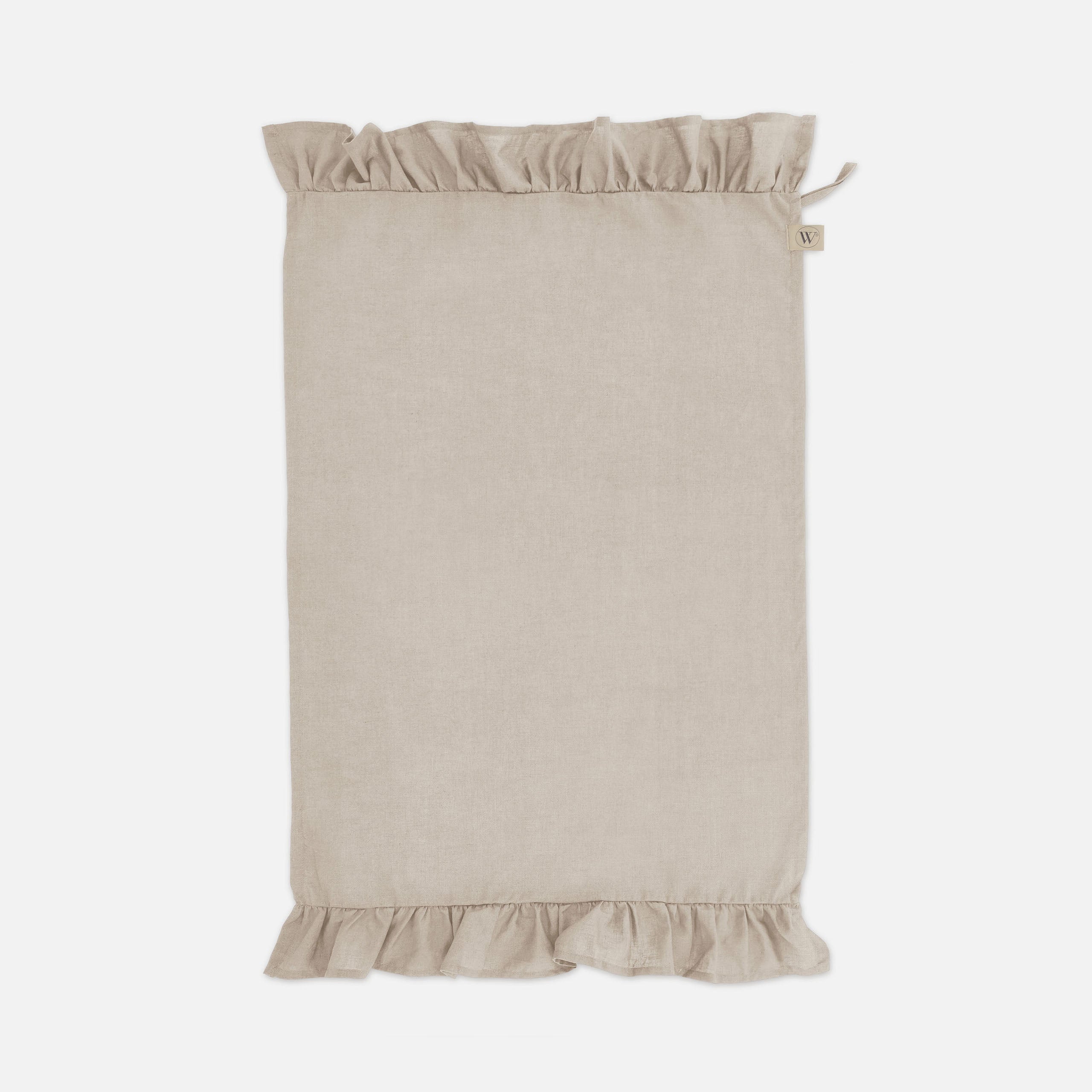 Keukenset Lovely Linen Ruffles Naturel 3x 50x70