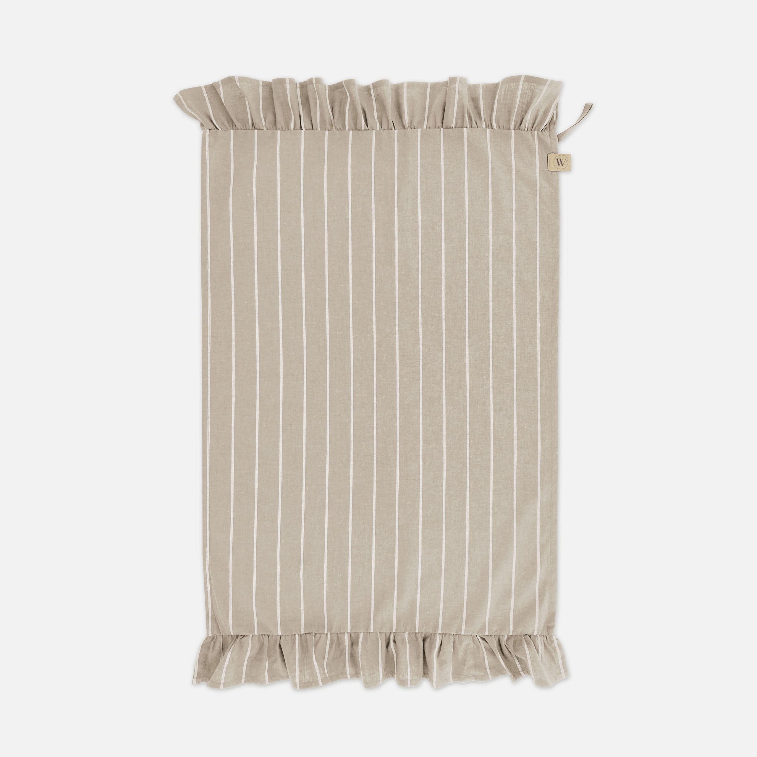 Keukenset Lovely Linen Ruffles Naturel 3x 50x70