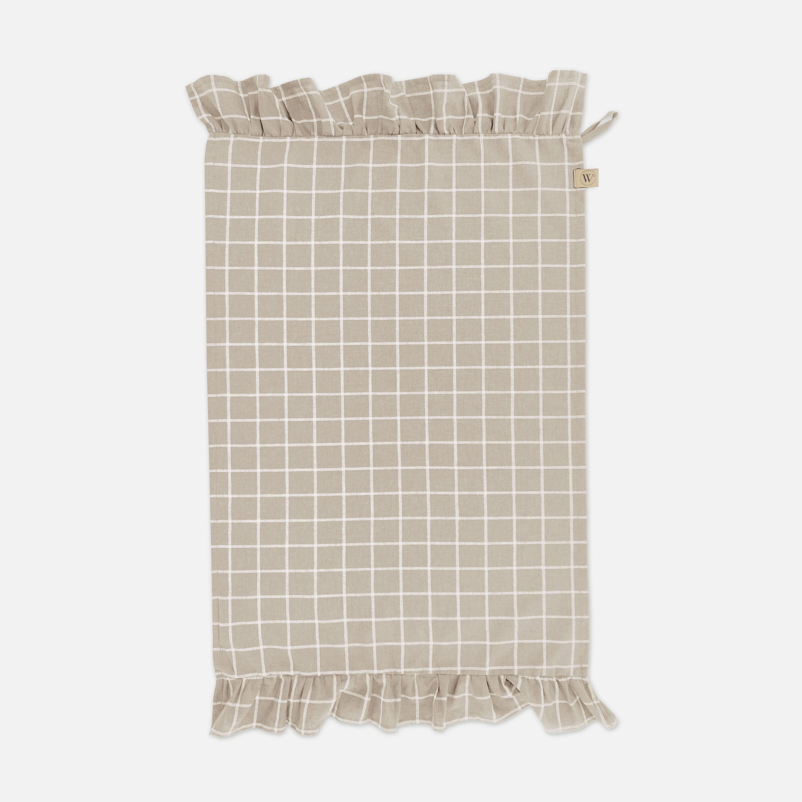 Keukenset Lovely Linen Ruffles Naturel 3x 50x70