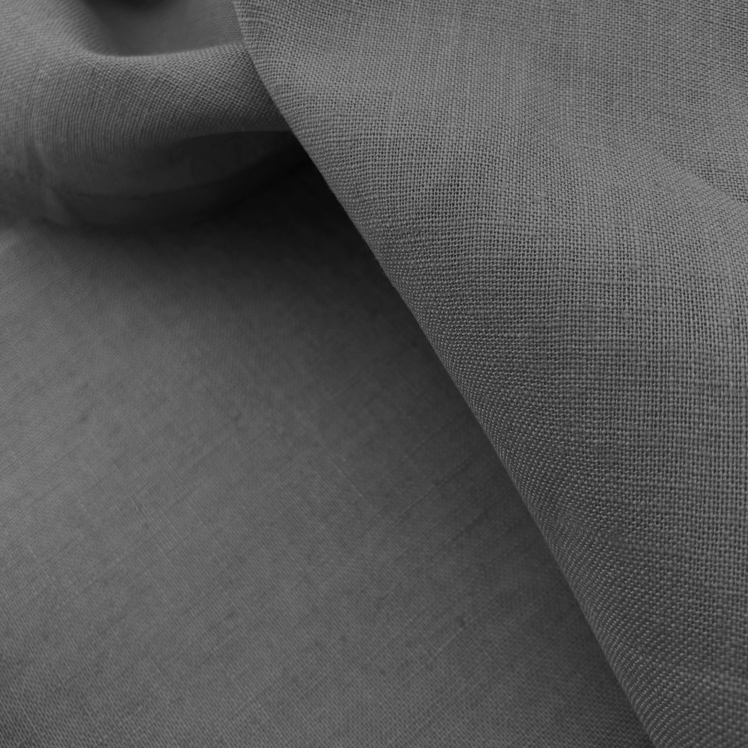 Tafelkleed Lovely Linen Ruffle Antraciet