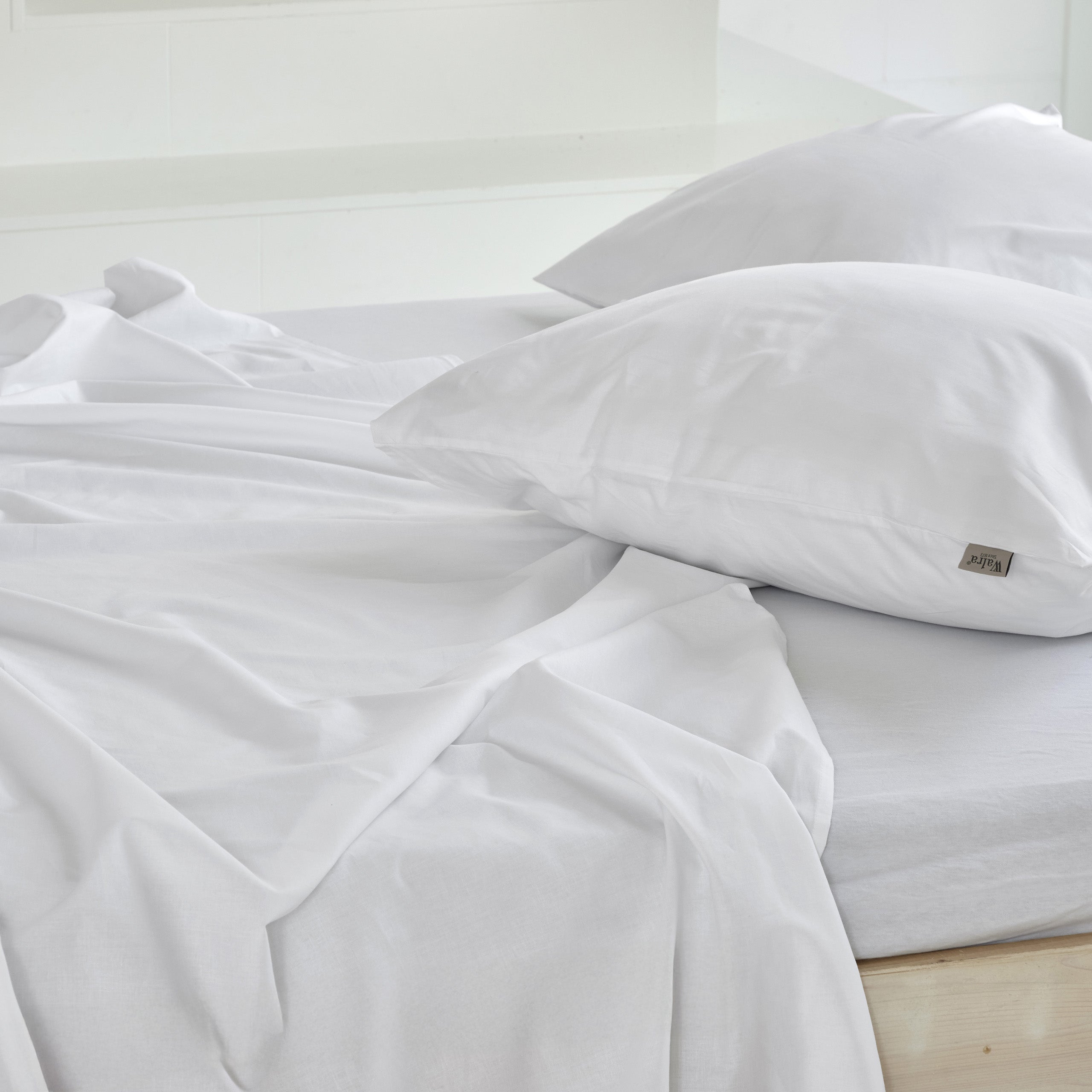 Onderlaken Crispy Cotton Wit