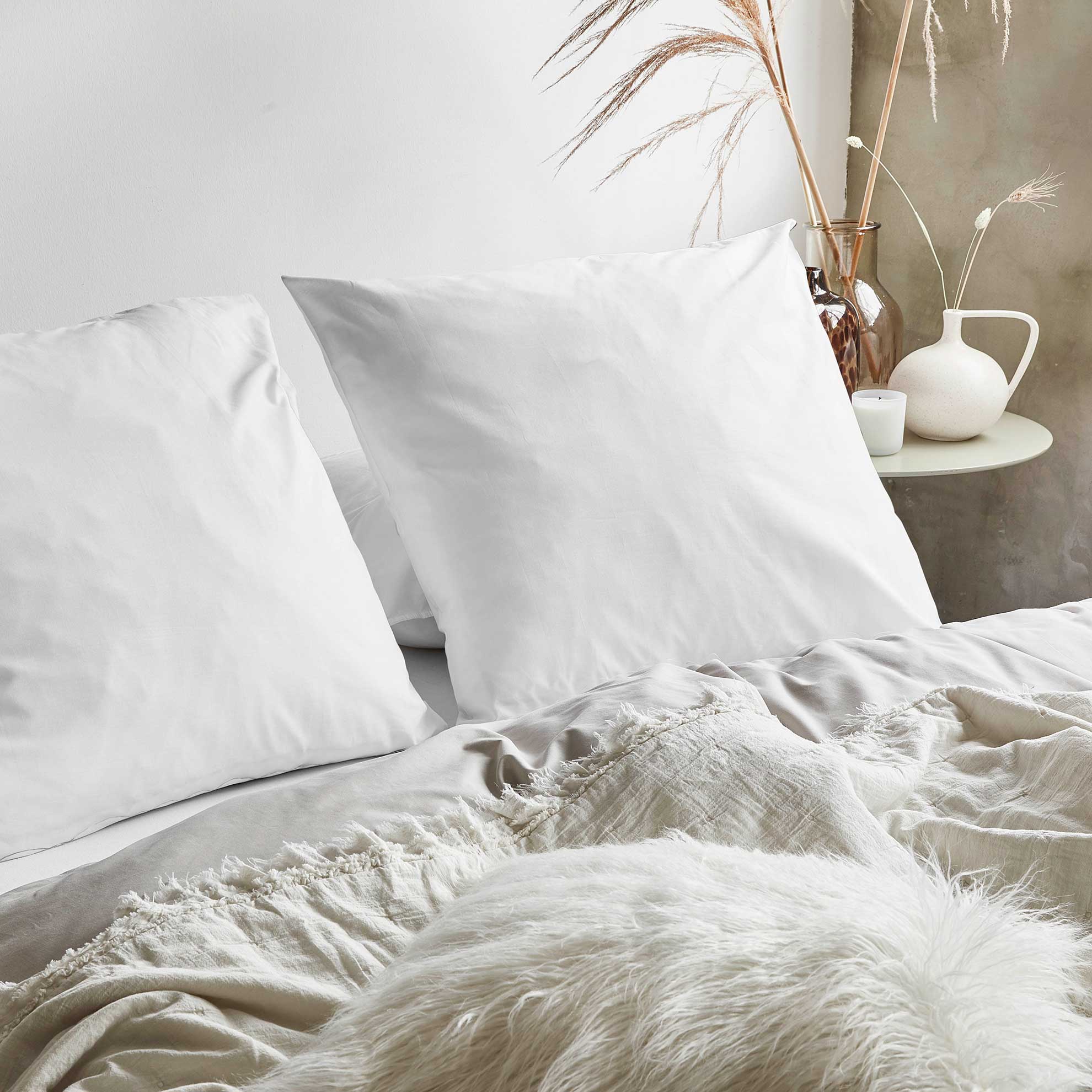 Kussensloop Crispy Cotton Wit 2x 60x70