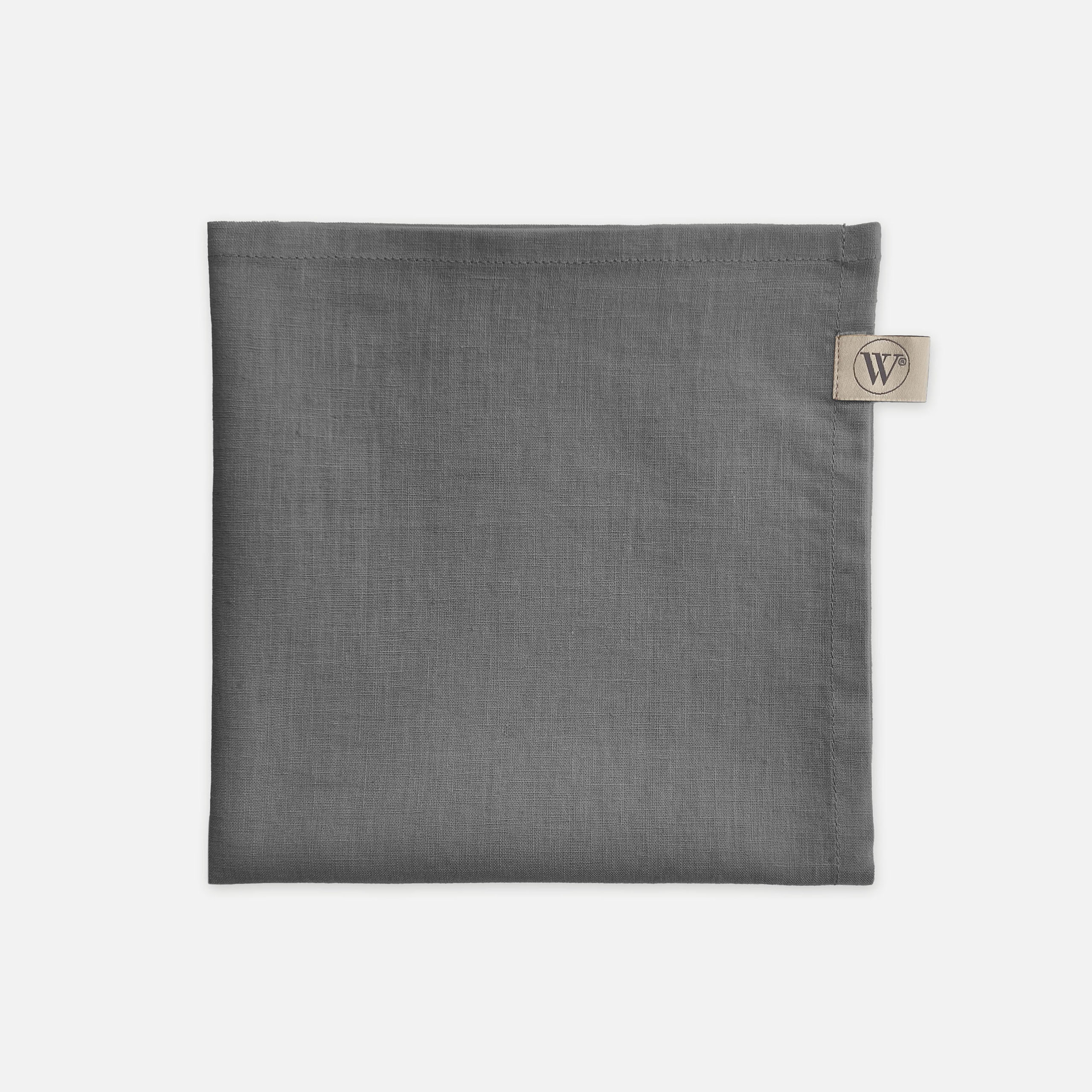 Servet Set Lovely Linen Antraciet 4x 40x40