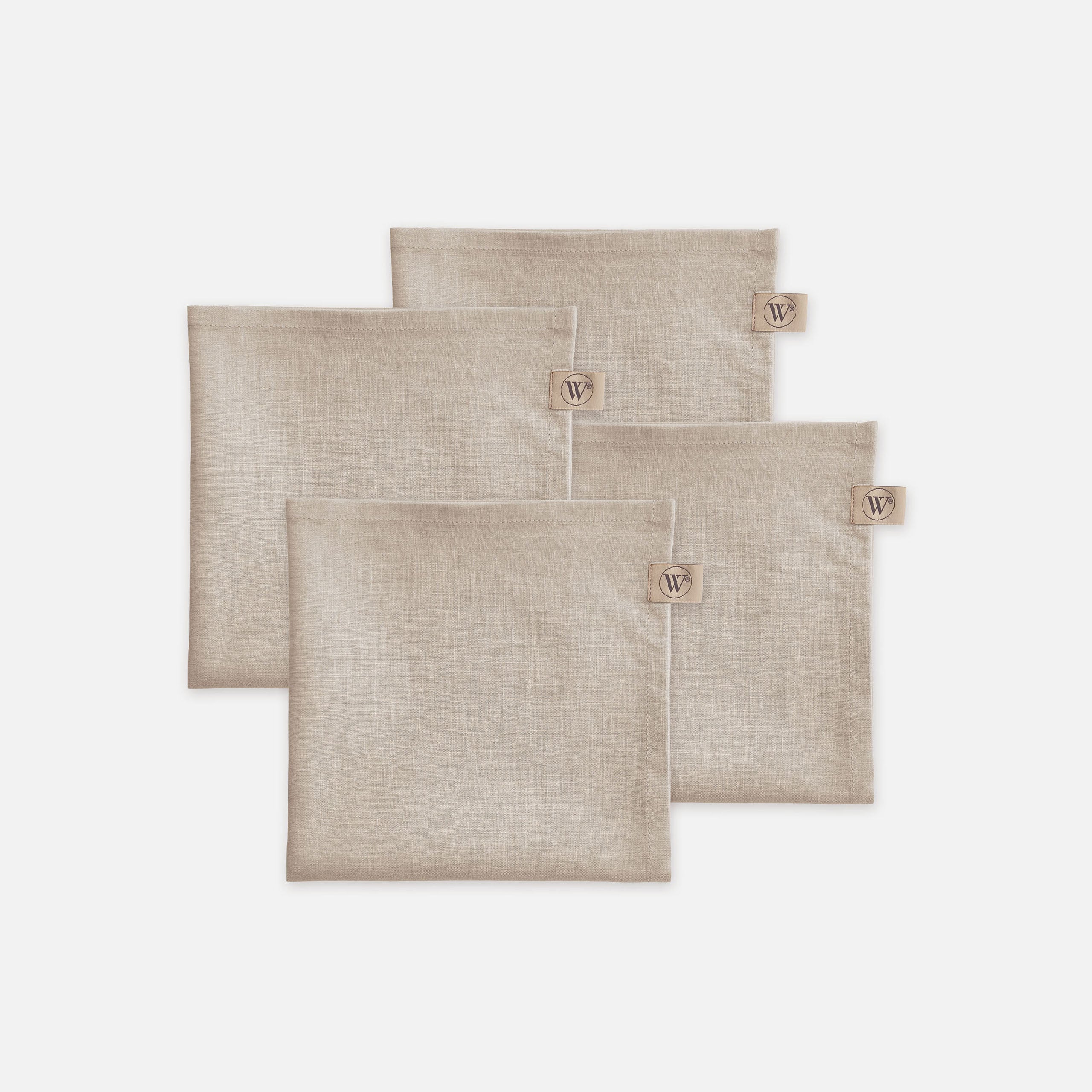 Servet Set Lovely Linen Naturel 4x 40x40