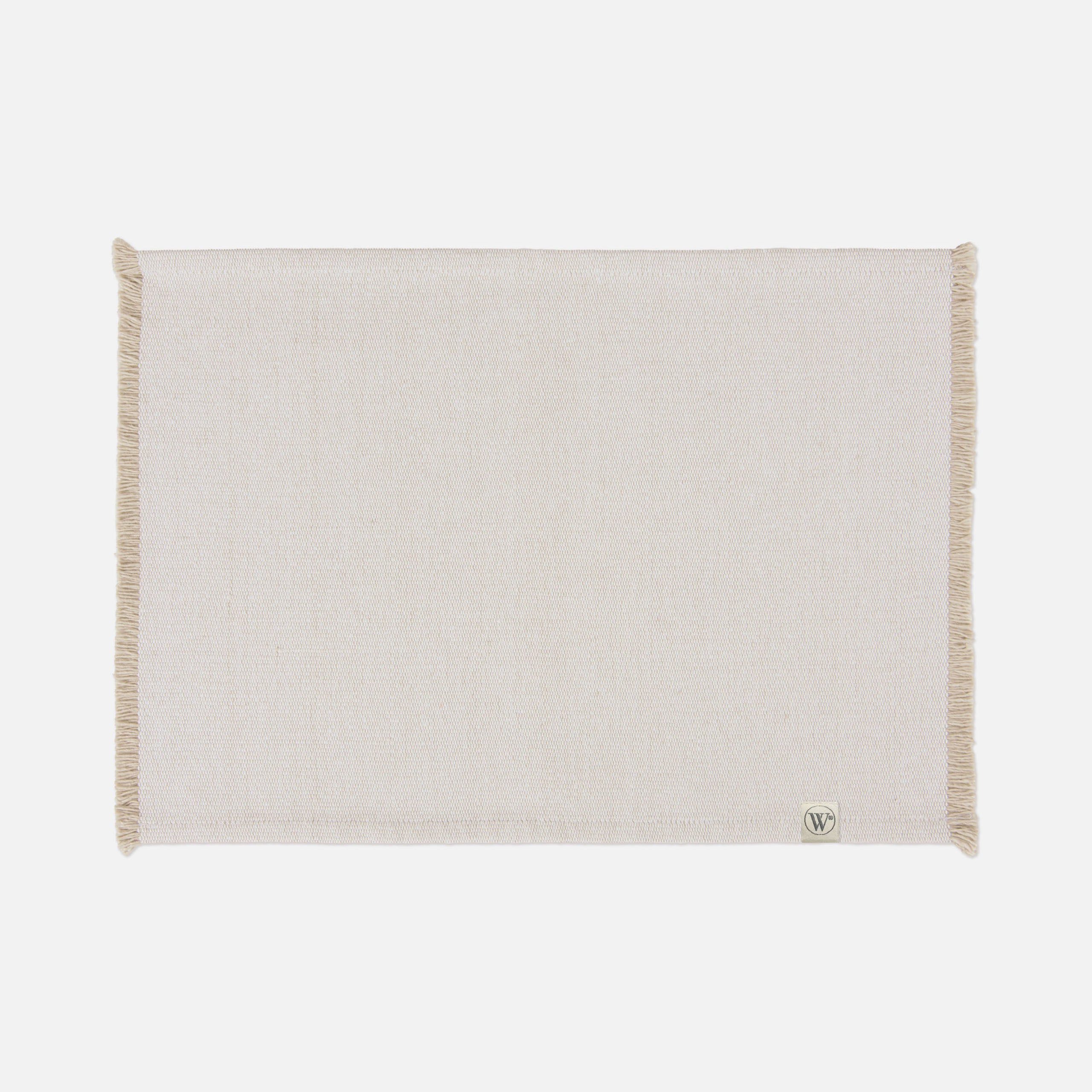 Placemat Set Sweet Raffle Wit / Zand 2x 35x48