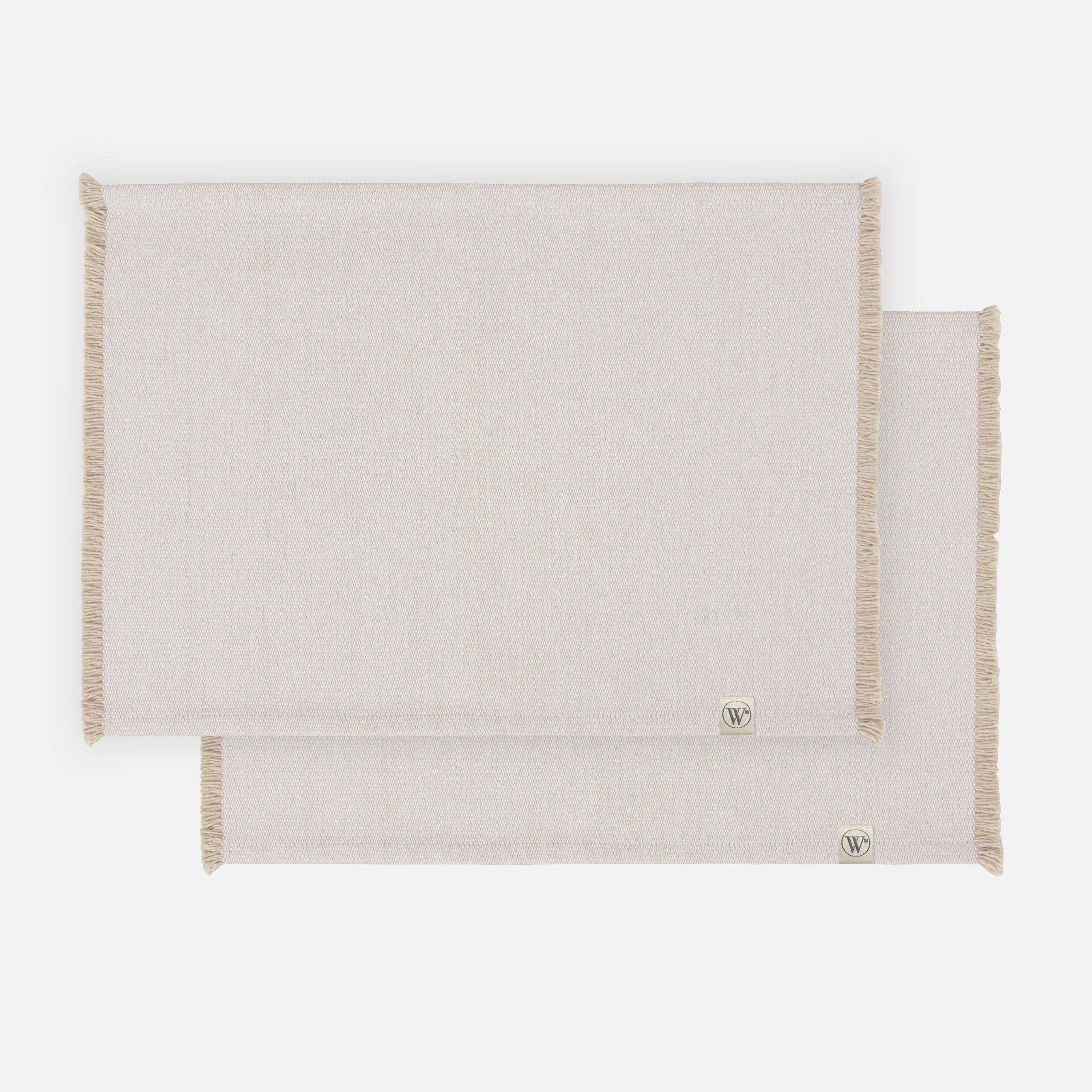 Placemat Set Sweet Raffle Wit / Zand 2x 35x48