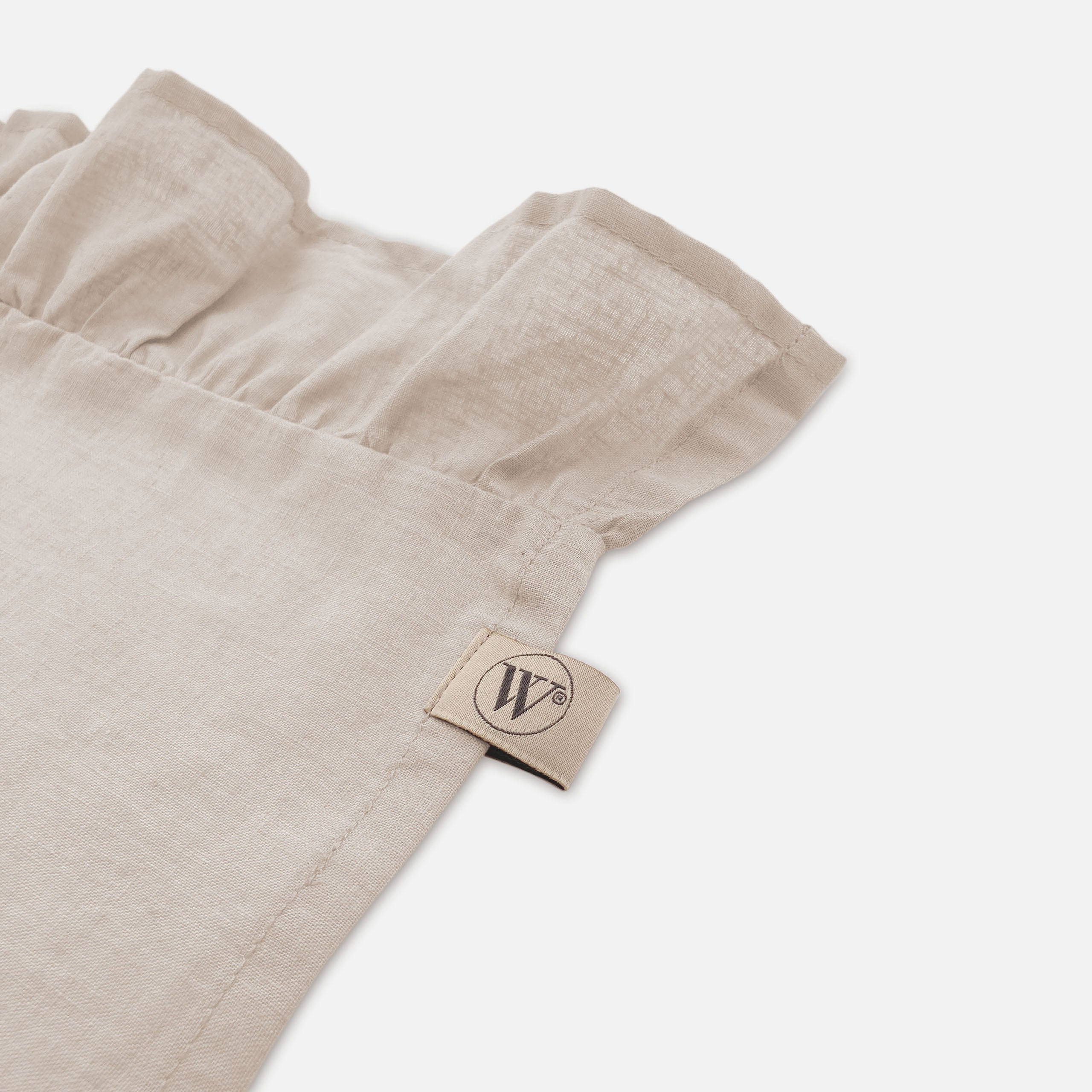 Servet Set Lovely Linen Ruffles Naturel 4x 40x40