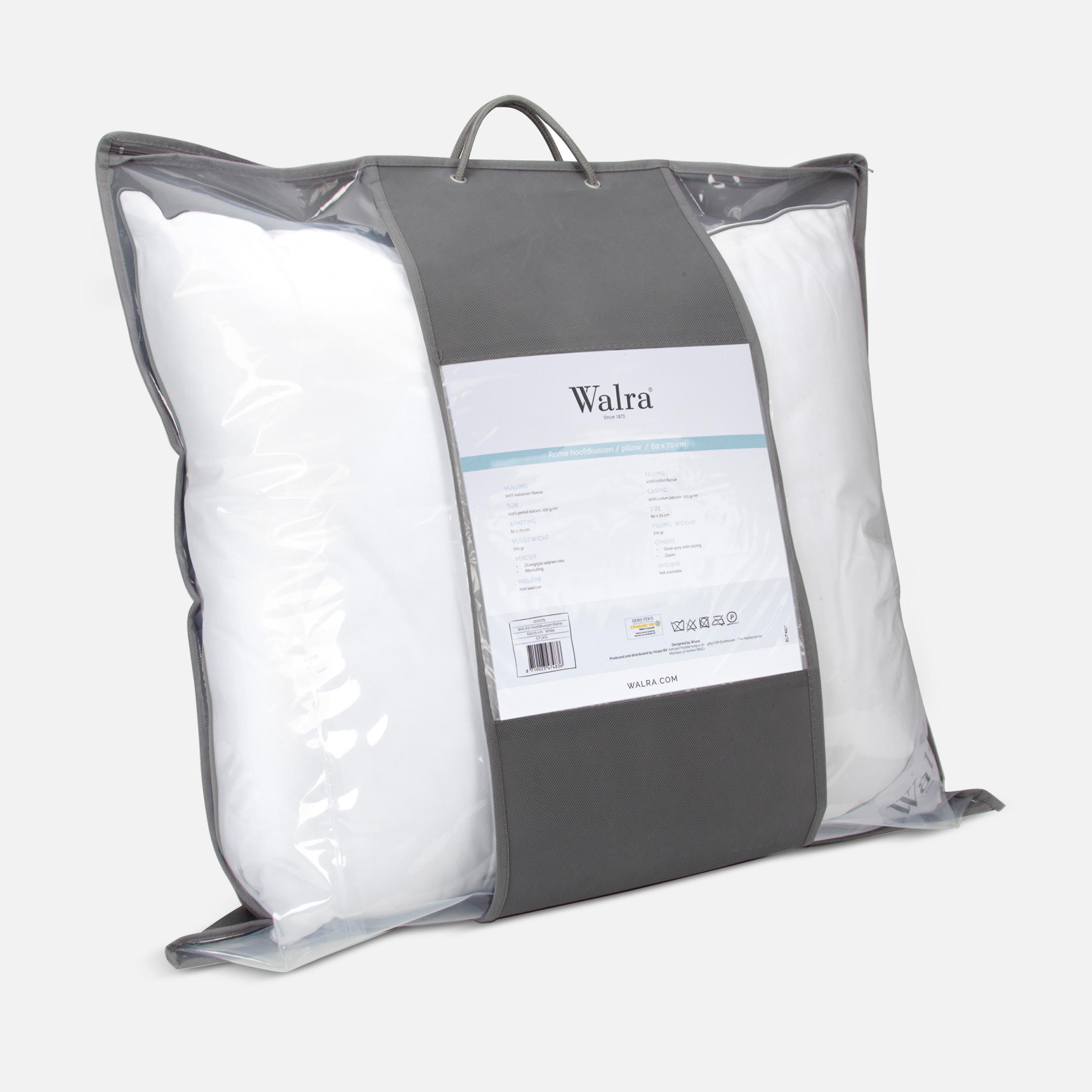 Hoofdkussen Rome Wit 60x70