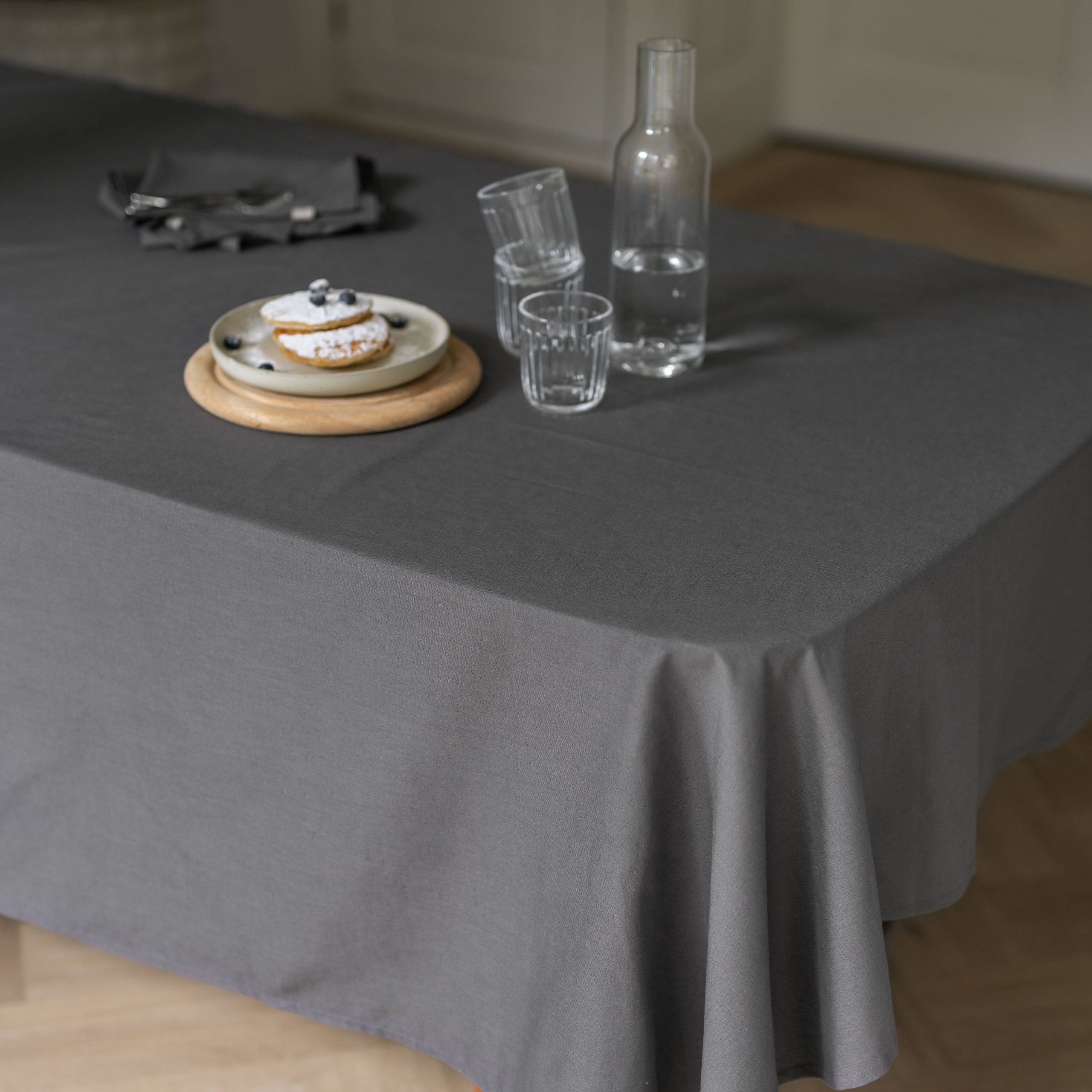 Tafelkleed Lovely Linen Antraciet