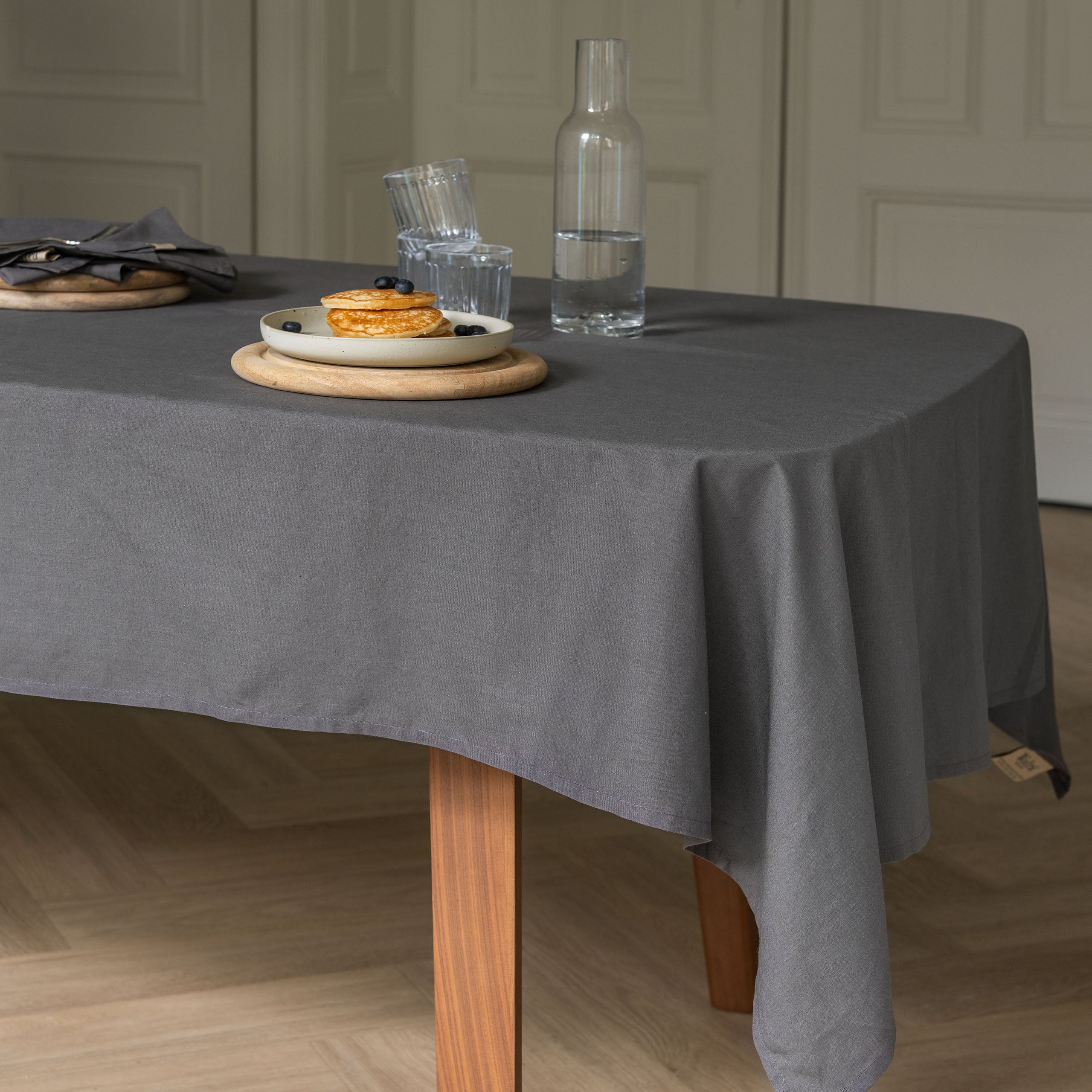Tafelkleed Lovely Linen Antraciet