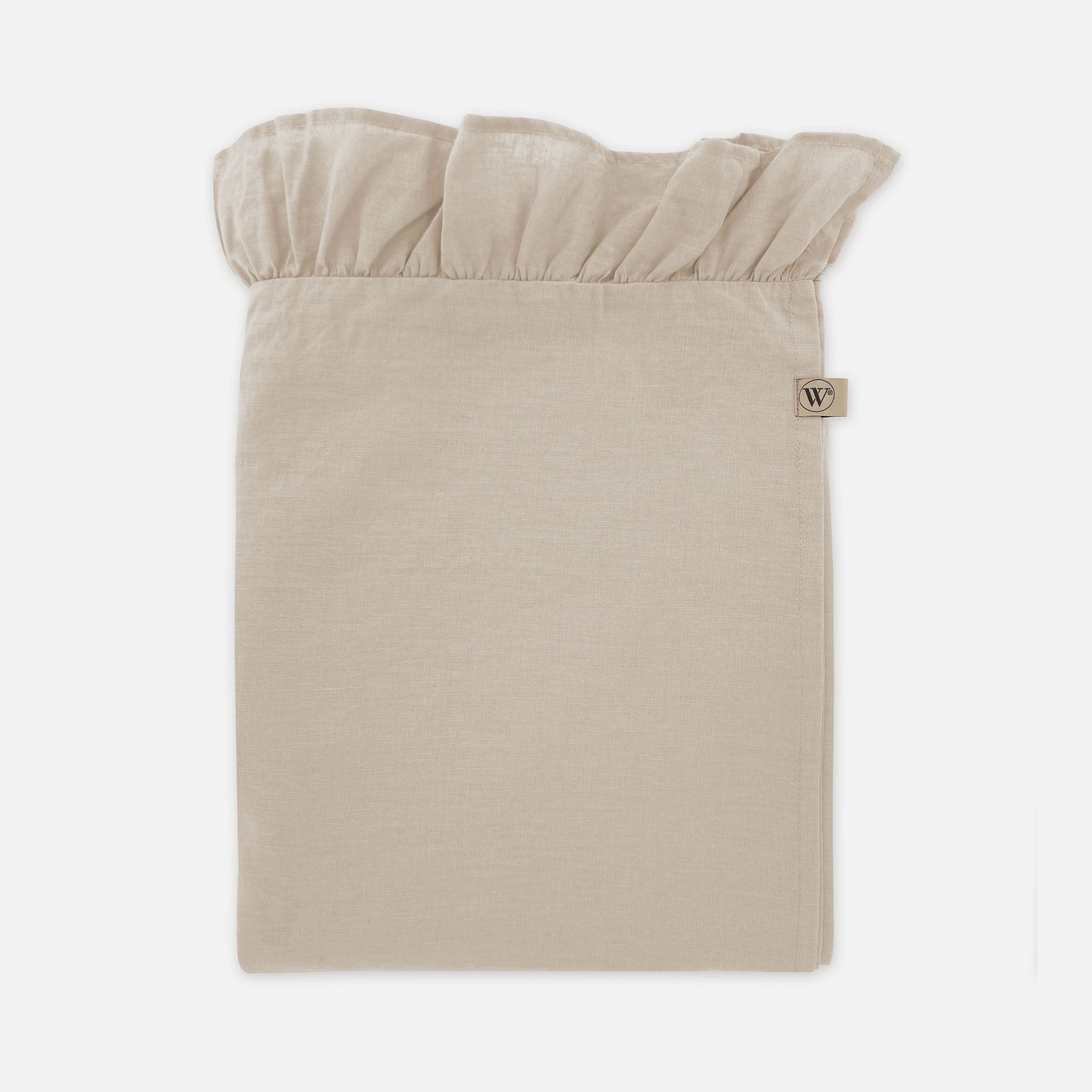 Tafelkleed Lovely Linen Ruffle Naturel