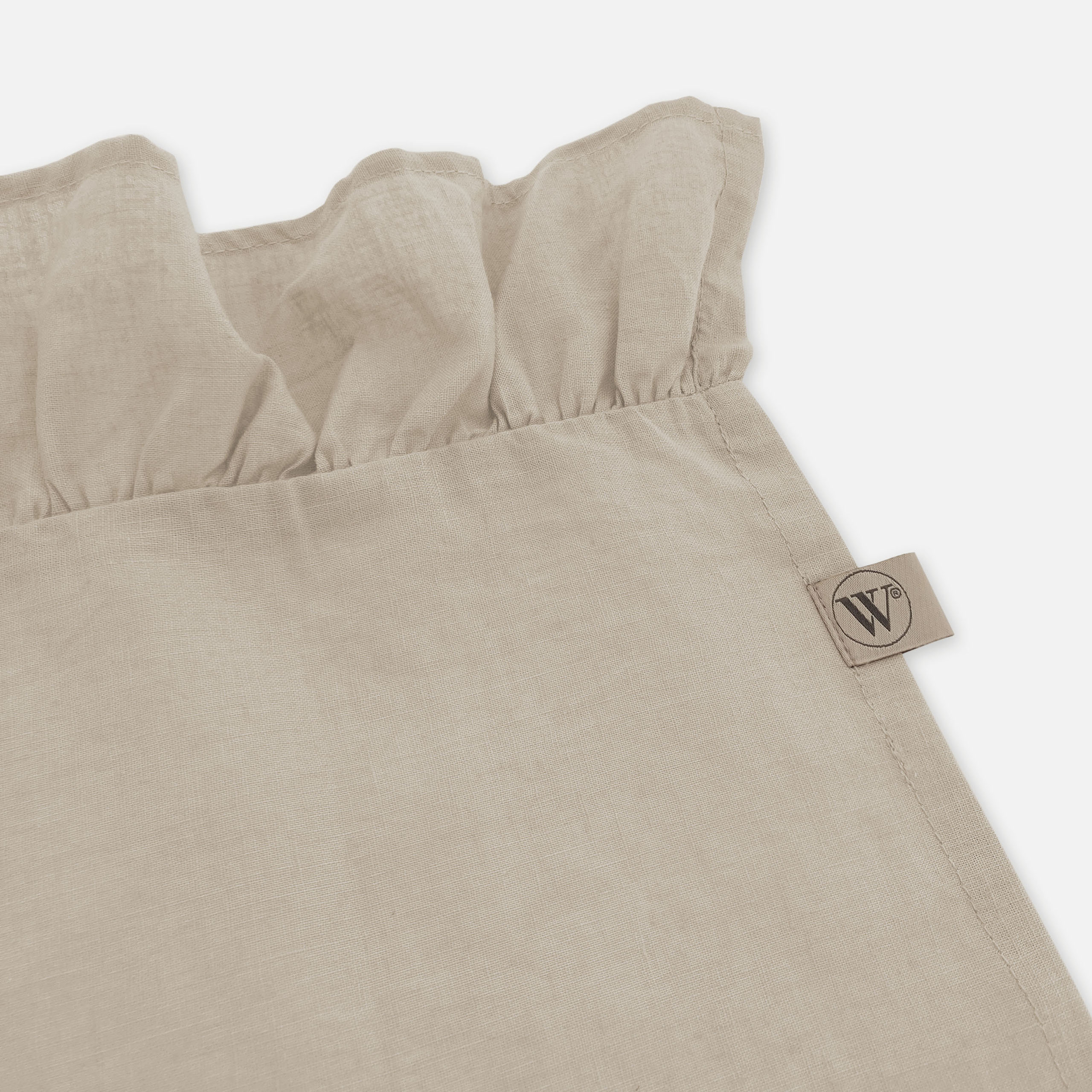 Tafelkleed Lovely Linen Ruffle Naturel