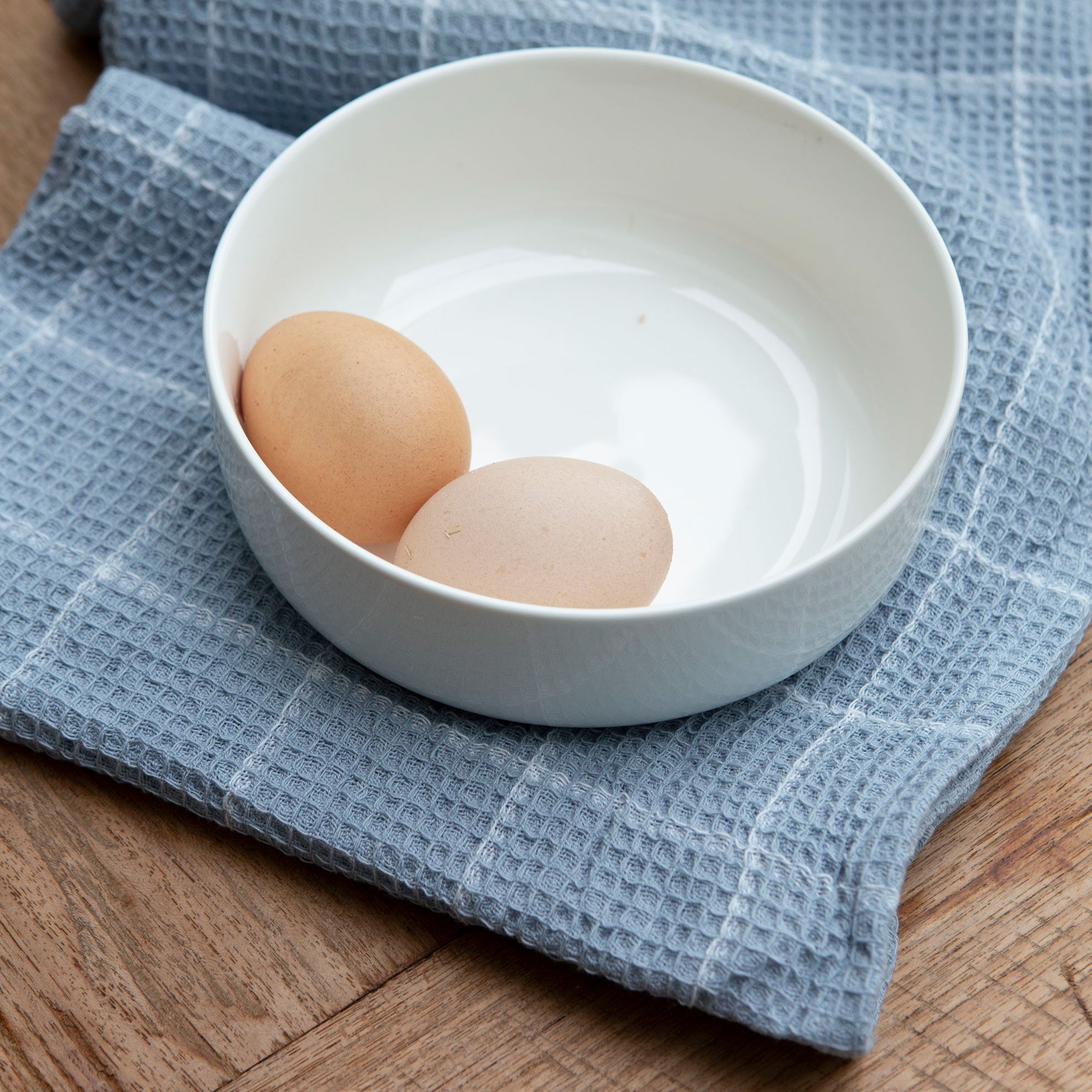 Keukendoek Dry with Cubes Jeans Blauw 50x70