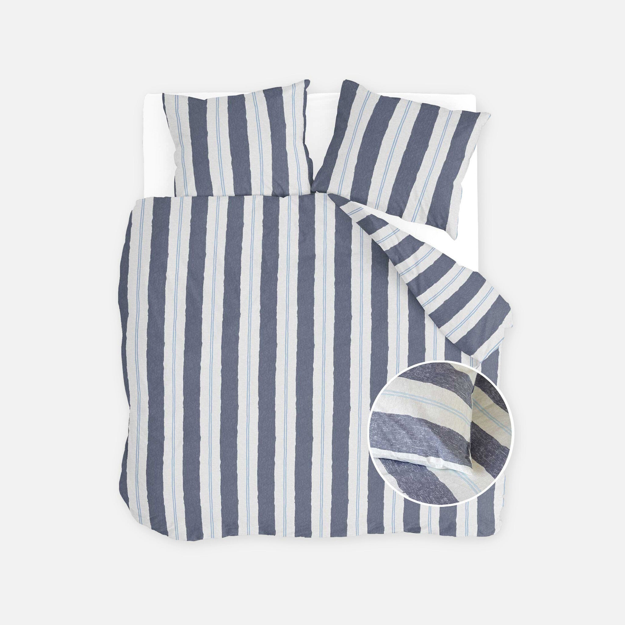 Dekbedovertrek Remade Nautic Stripes Donker Blauw