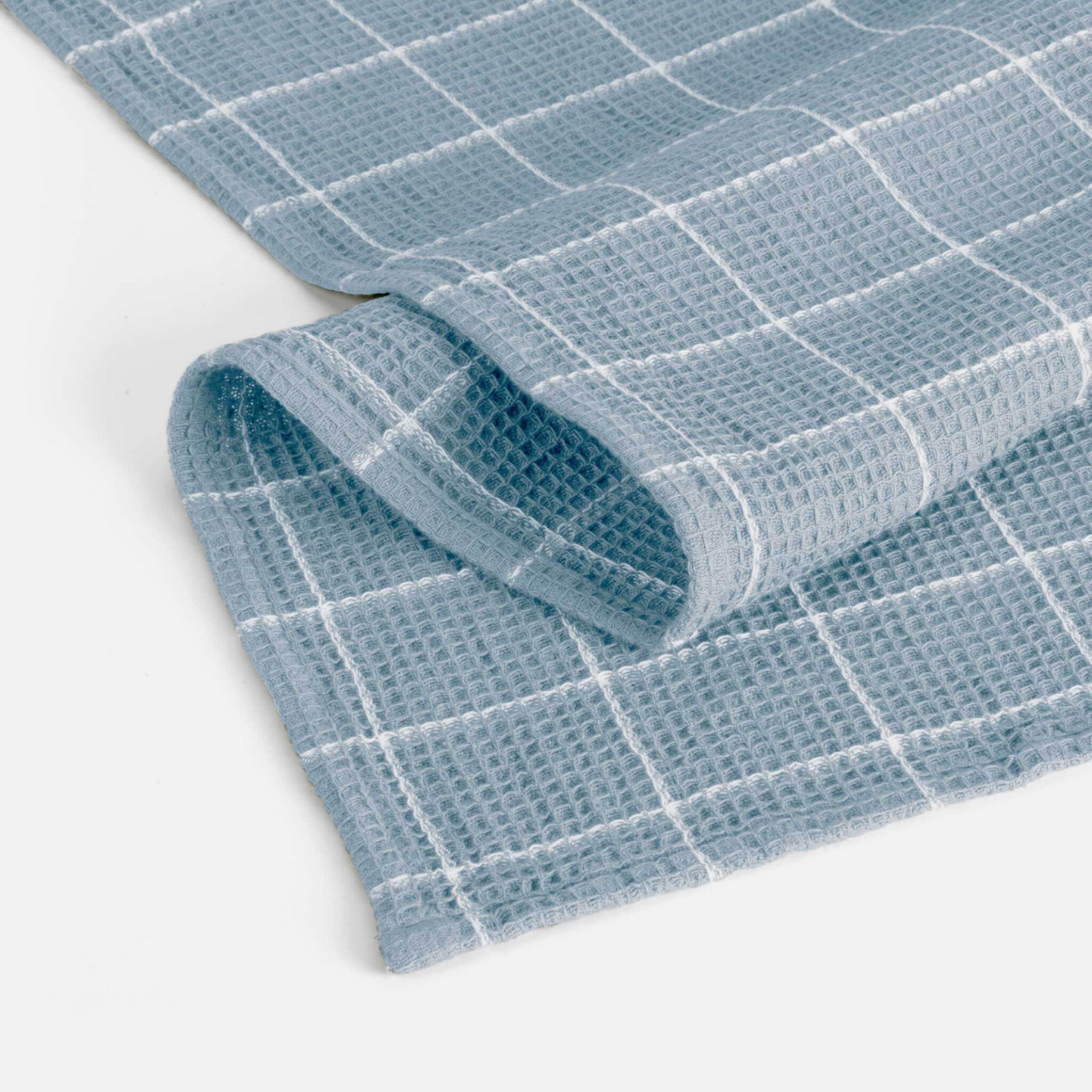 Keukendoek Dry with Cubes Jeans Blauw 50x70